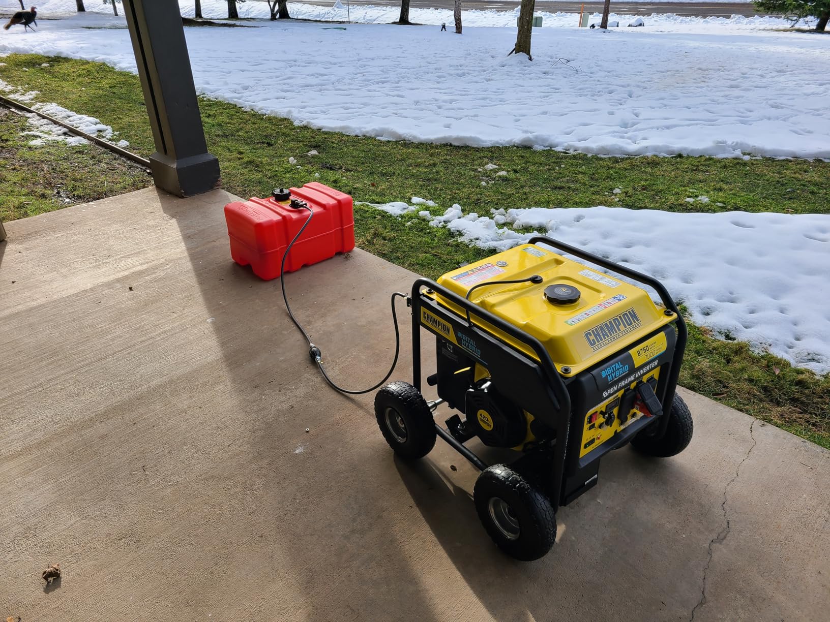 Scepter 6 Gallon Portable Marine Gas Can, Boat Fuel Tank with 2-Way Vented Cap, Built-In Fuel Gauge and Pick-Up, Top Handle, EPA & CARB Compliant, Underseat Design, 19.3