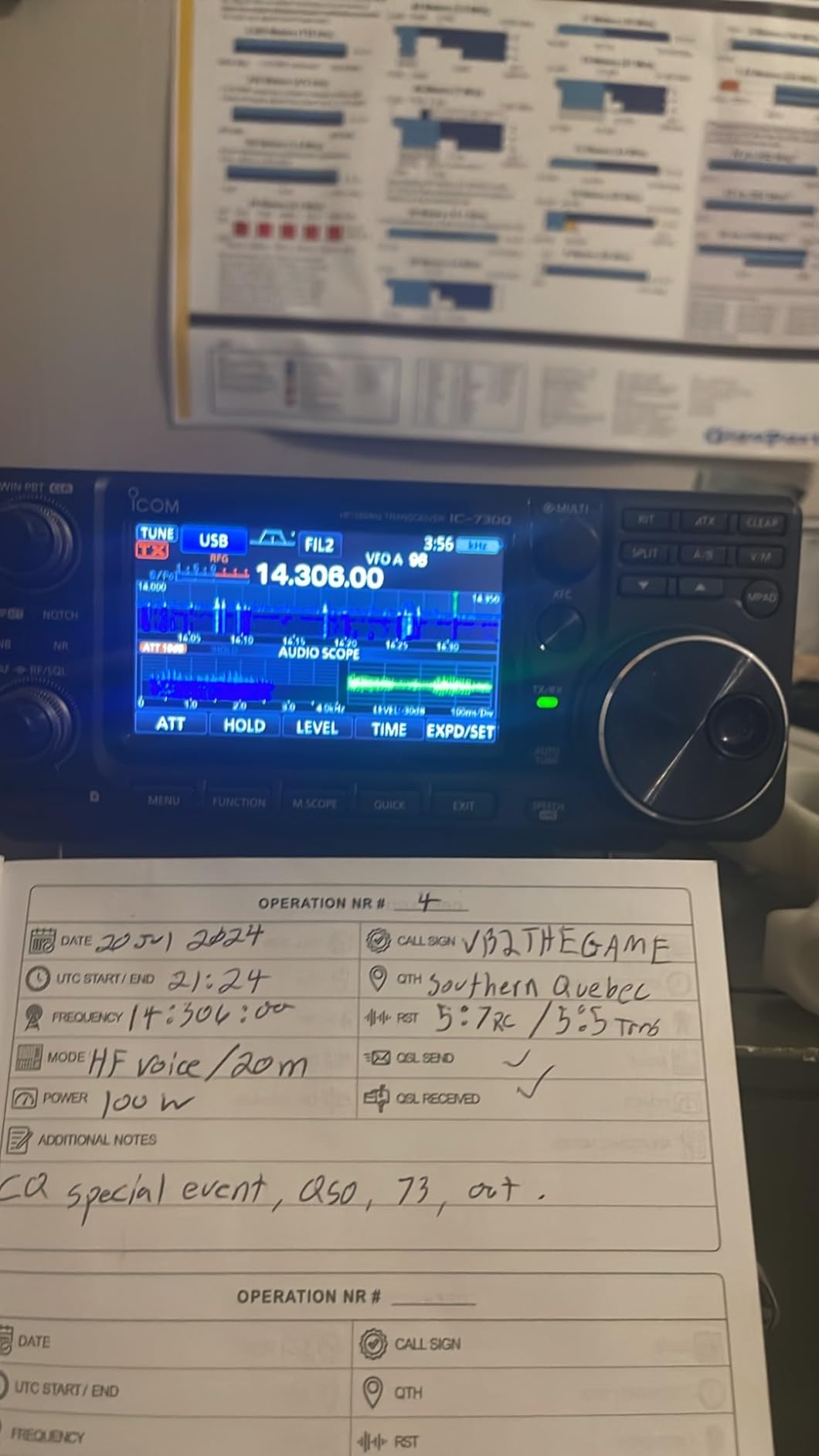 Icom IC-7300 100W HF/50MHz SDR Direct Sampling Shortwave Radio customer photo 1