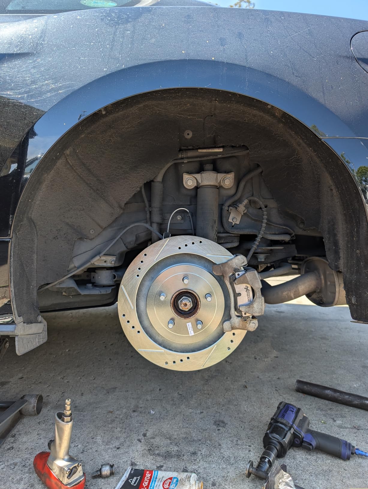 PowerStop Front and Rear Brake Kit For Ford Mustang 2015-20 - Carbon Fiber Ceramic Brake Pads + Drilled & Slotted Rotors Upgrade customer photo 1
