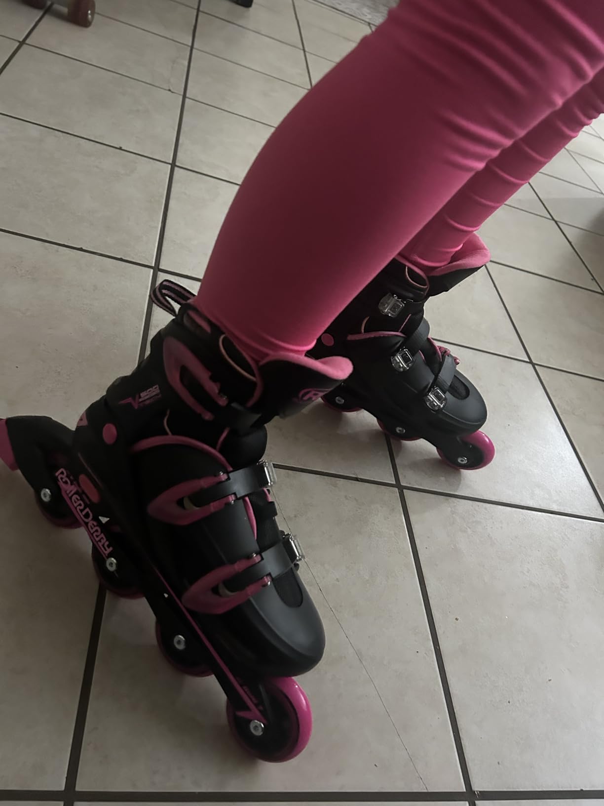 V-Tech 500 Adjustable Performance Inline Skates for Men, Women, Kids, Teens customer photo 2