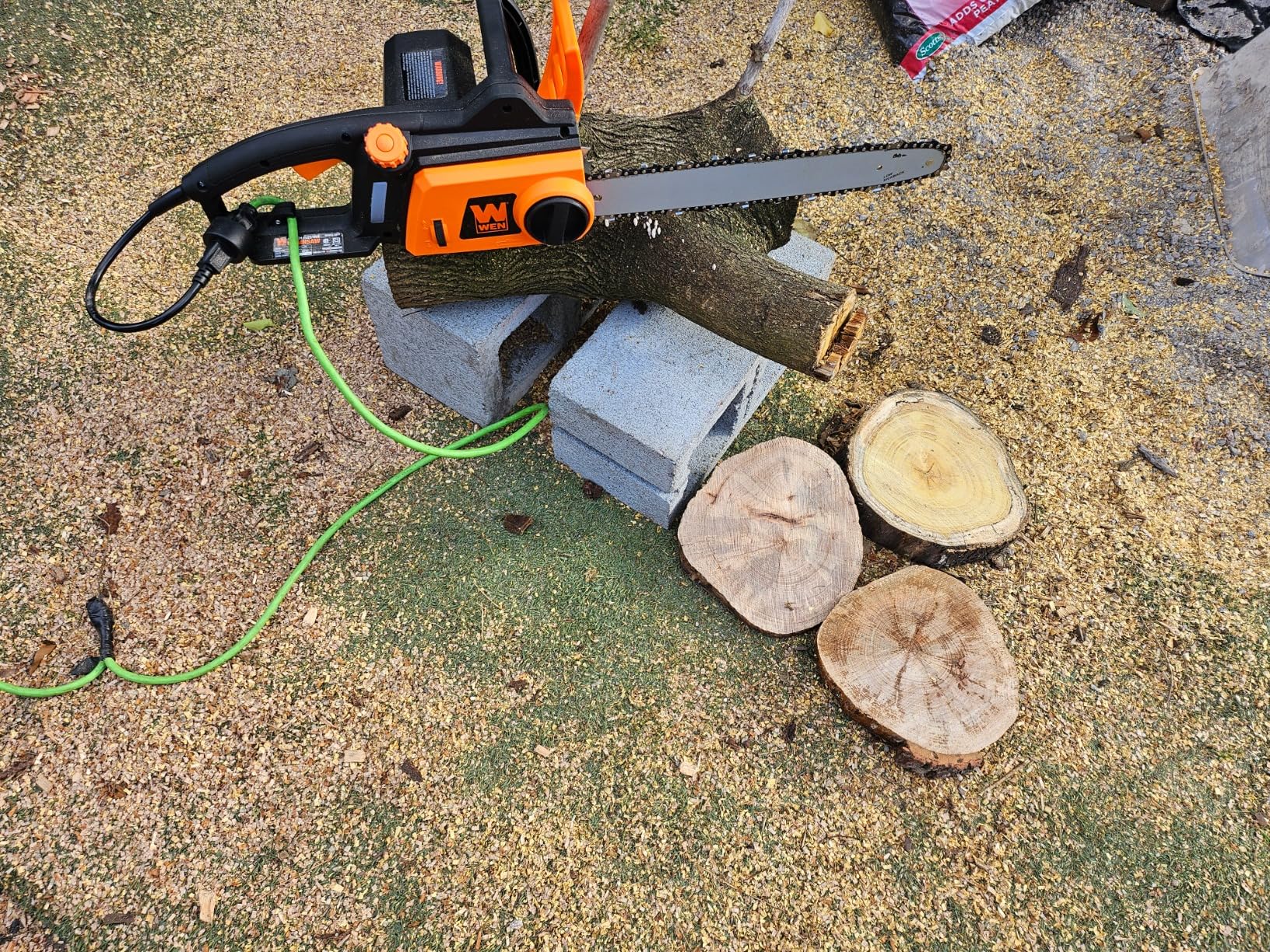 WEN CP1216 Electric Chainsaw, Corded, 12-Amp, 16-Inch customer photo 1