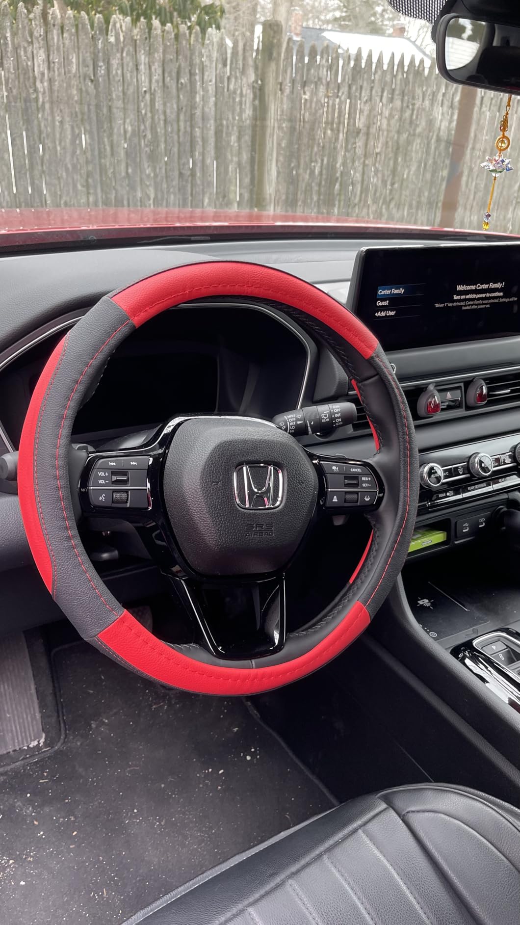SEG Direct Car Steering Wheel Cover Universal Standard Size 14.5-15 inch, Black Microfiber Leather customer photo 2