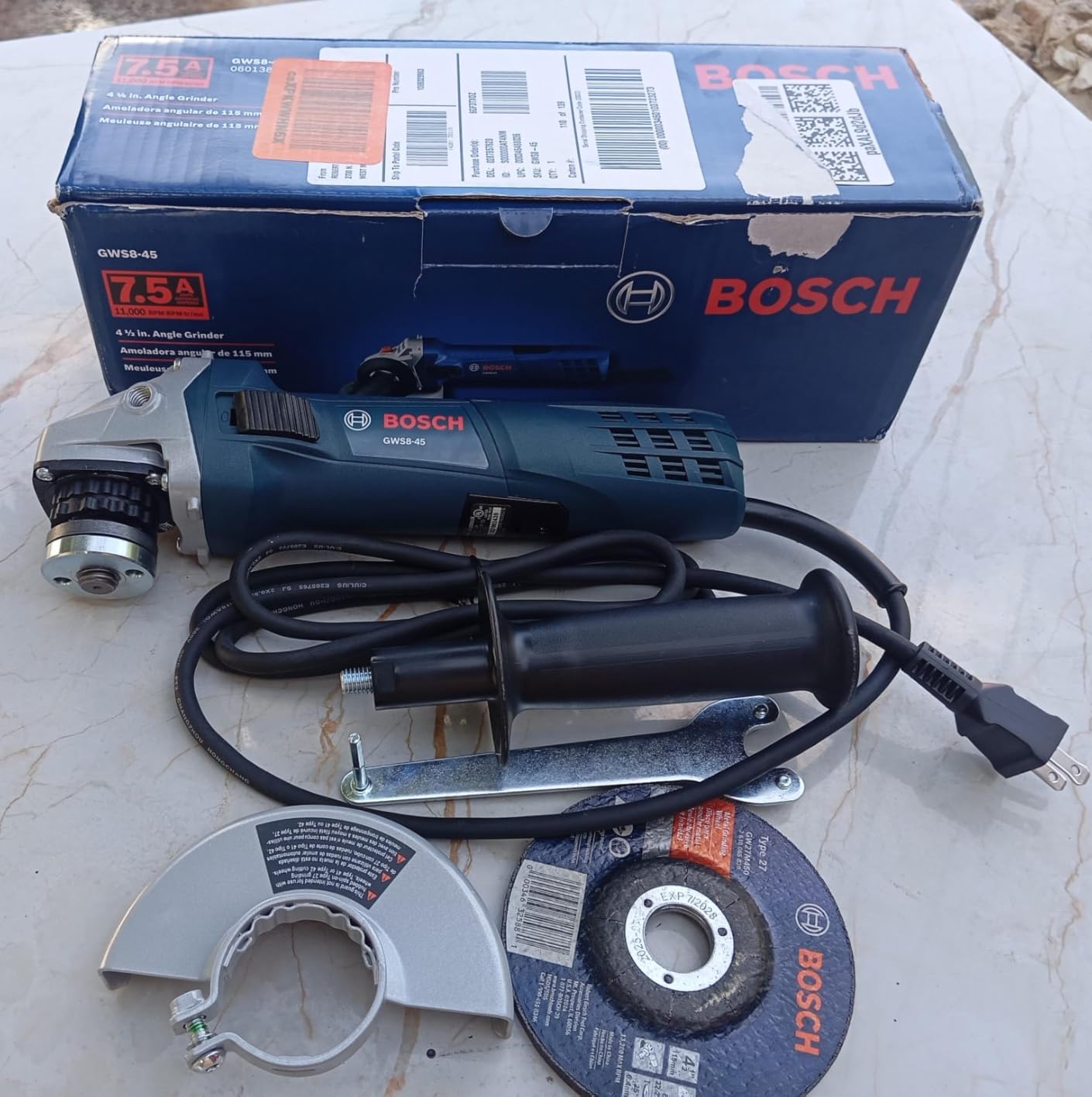 Bosch GWS8-45 4-1/2 In. Angle Grinder customer photo 1