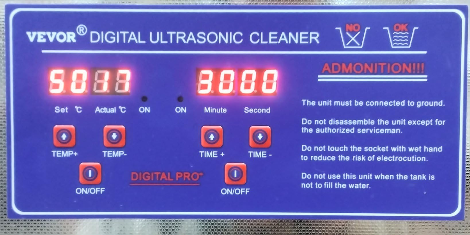 VEVOR 2L Digital Ultrasonic Parts Cleaner with Timer 40kHz Professional 304 Stainless Steel Ultrasonic Cleaner 110V for Jewelry Watch Glasses Diamond Eyeglass Small Parts Cleaning customer photo 2