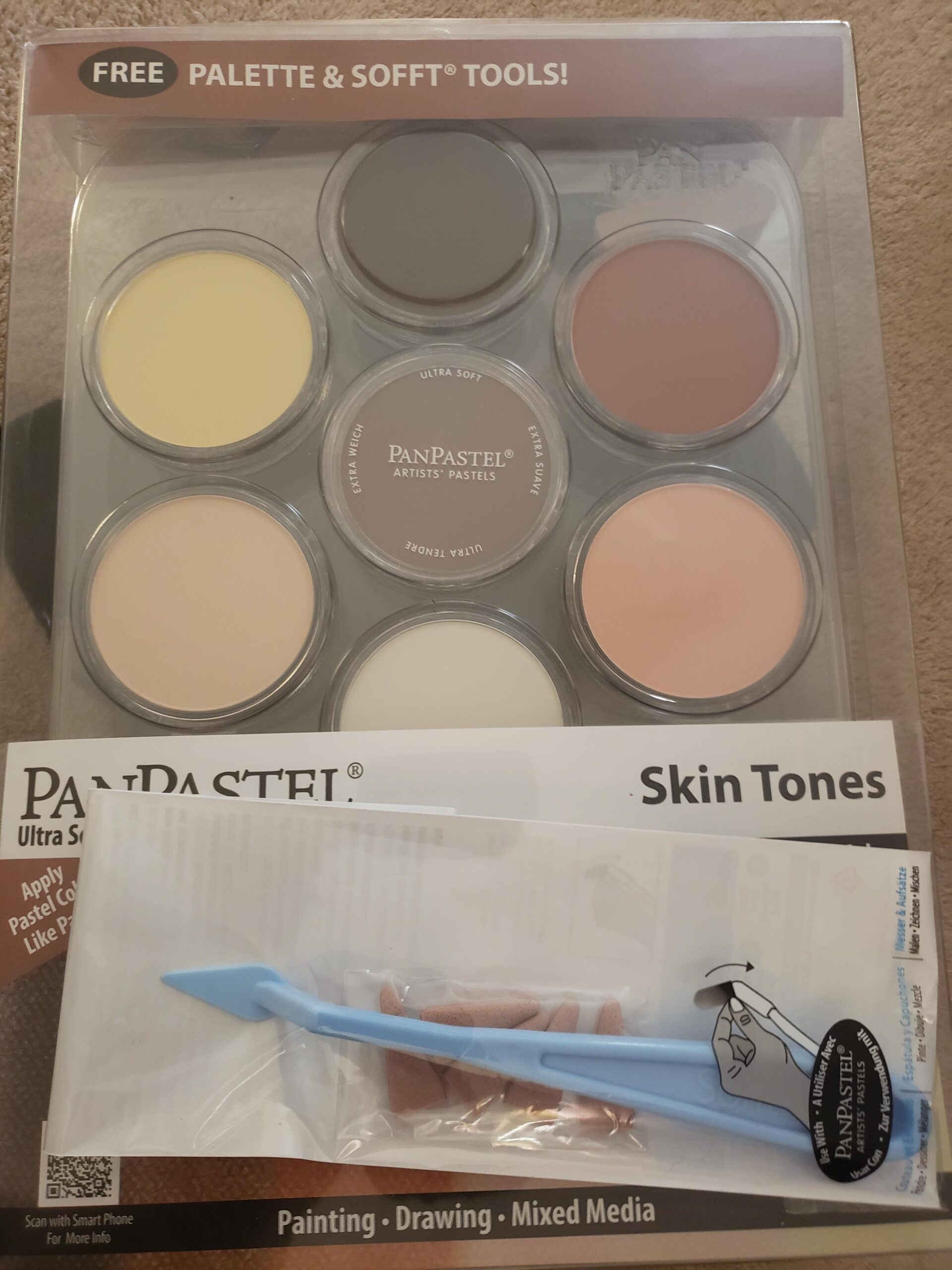 PanPastel Artist Pastels by GOLDEN, Skin Tones Set, 7 Color, Professional Artist Pastels, Unique Pan Format (cake-like) customer photo 2