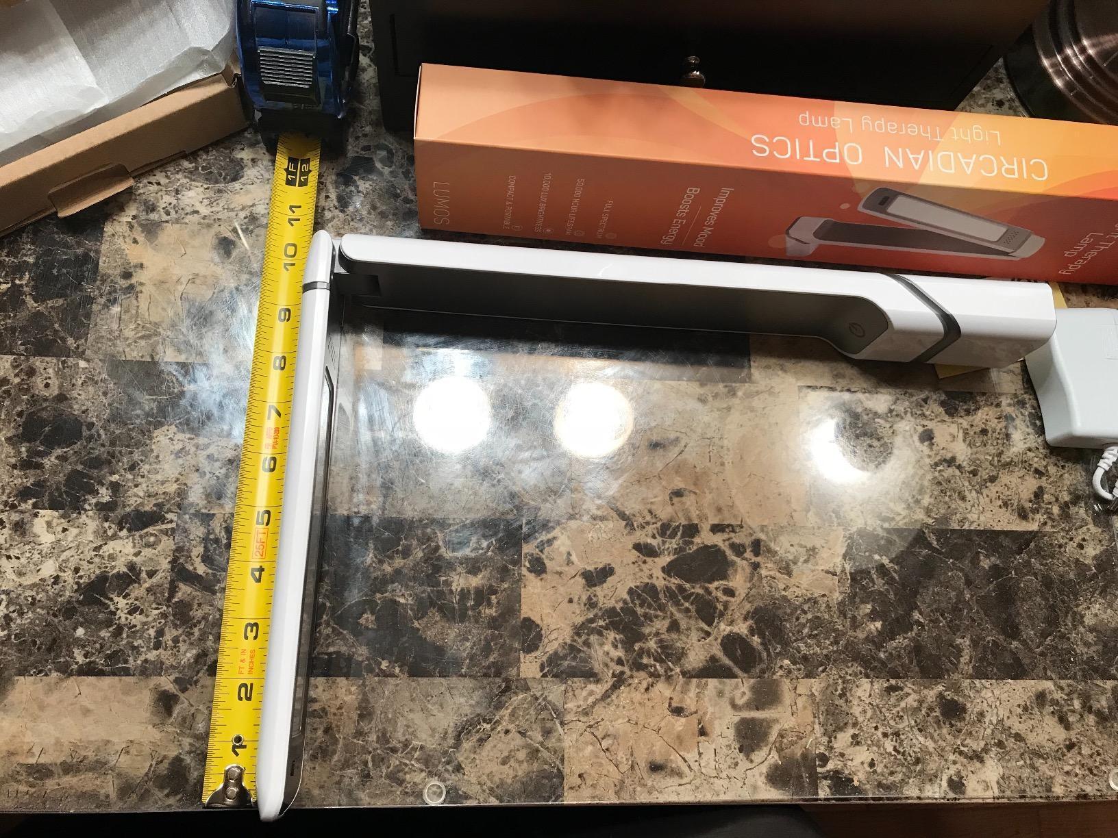 Circadian Optics Lumos 2.0 Light Therapy Desk Lamp | As Seen On Shark Tank | 10,000 LUX UV-Free Full-Spectrum LEDs | Adjustable Portable Folding Sunlight Lamp customer photo 2