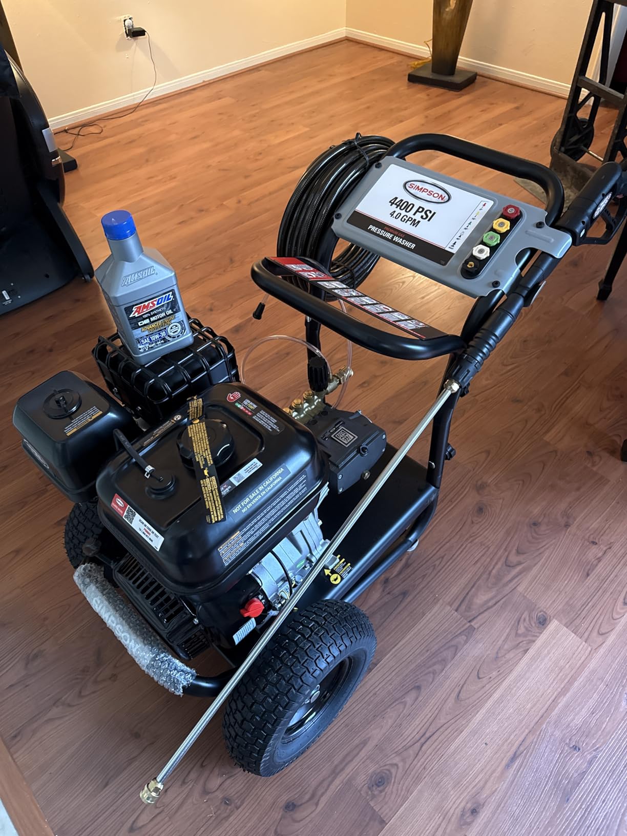 Simpson 4400 PSI Gas Pressure Washer, 4.0 GPM Commercial Power Washer, Cold Water, 50 ft Hose, PowerShot, 49-State Compliant (PS60843) customer photo 2