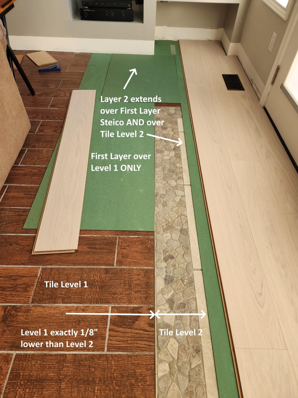 Wood Fiber Flooring Underlayment, 3mm (1/8 Inch) Thickness - 90 Sq Ft, Natural Soundproofing Insulation, for Laminate, Vinyl, LVT, LVP, or Hardwood customer photo 1
