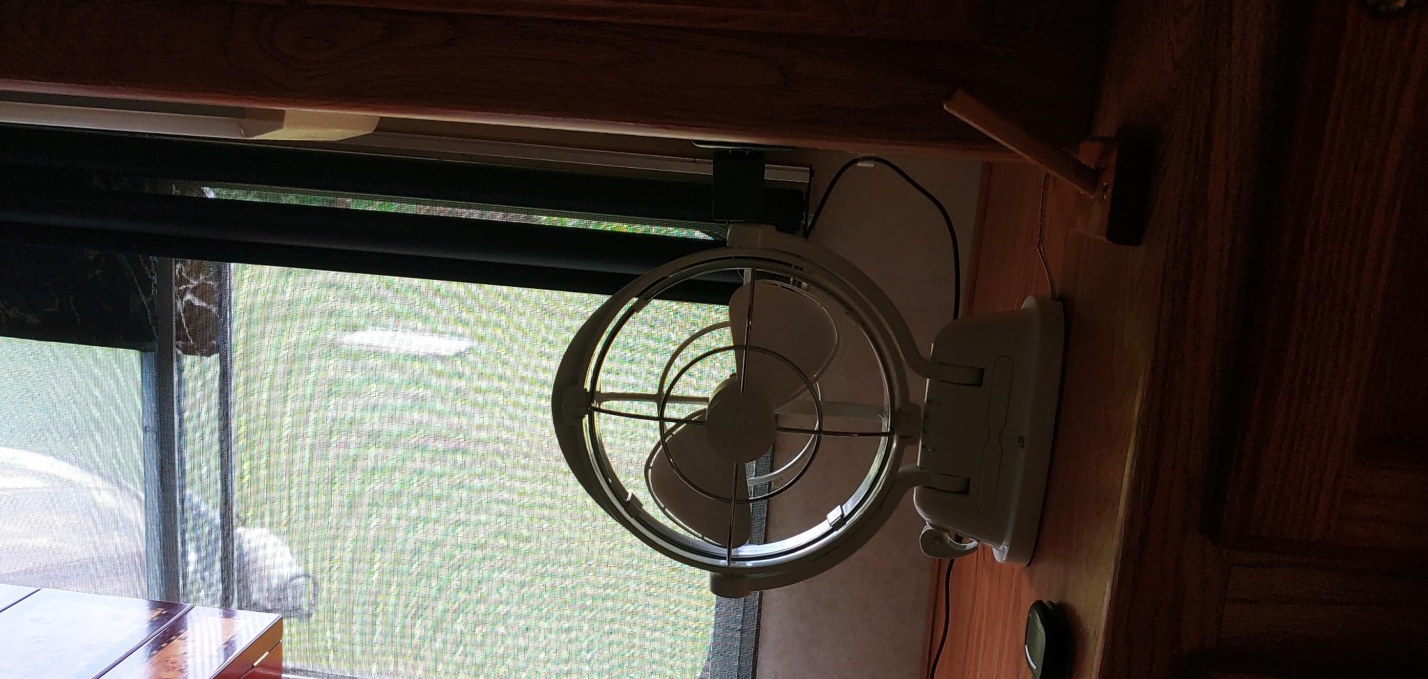 Sirocco II™ Fan from by Caframo. 12V/24V Auto-Sensing DC, Omnidirectional Low-Power Draw Fan for Boats and RVs. Hardwire Installation Required. Made in Canada. Black. customer photo 2