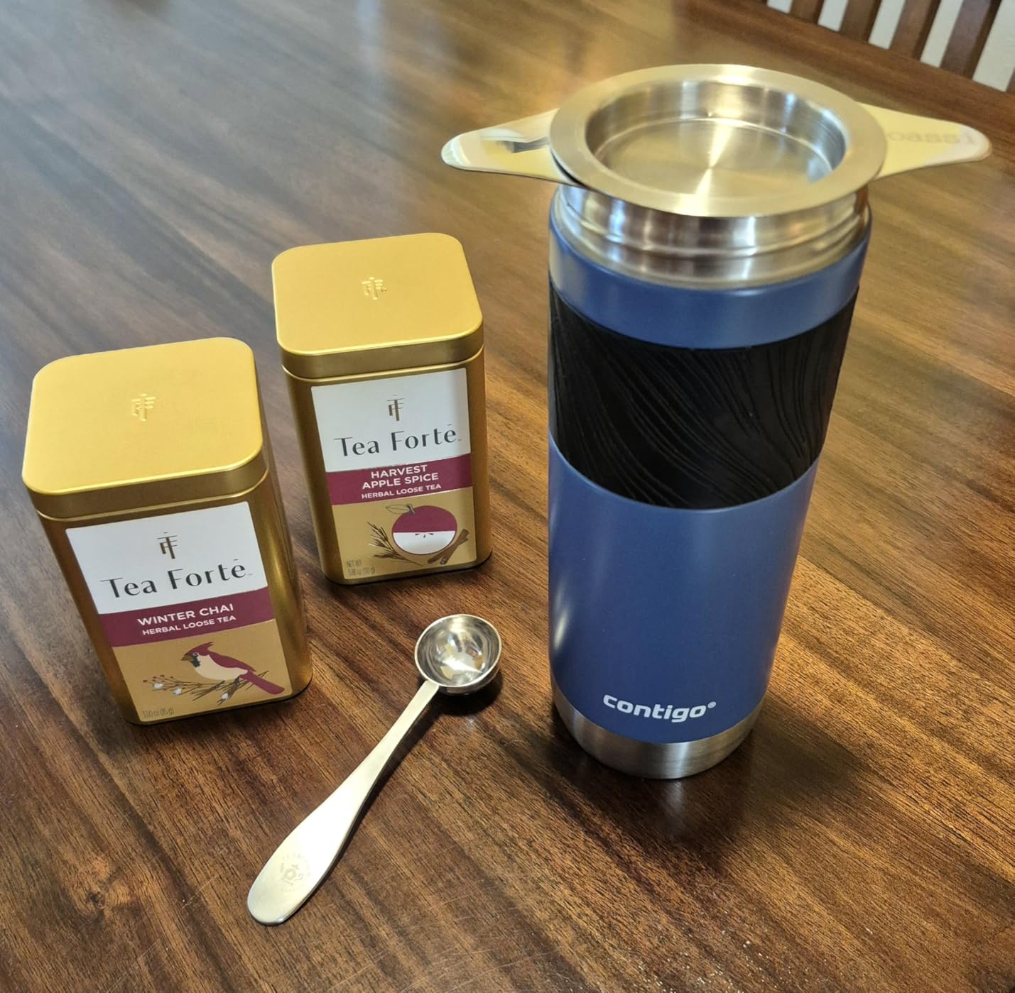 Extra Fine 18/8 Stainless Steel Tea Infuser Mesh Strainer with Large Capacity & Perfect Size Double Handles for Hanging on Teapots, Mugs, Cups customer photo 2