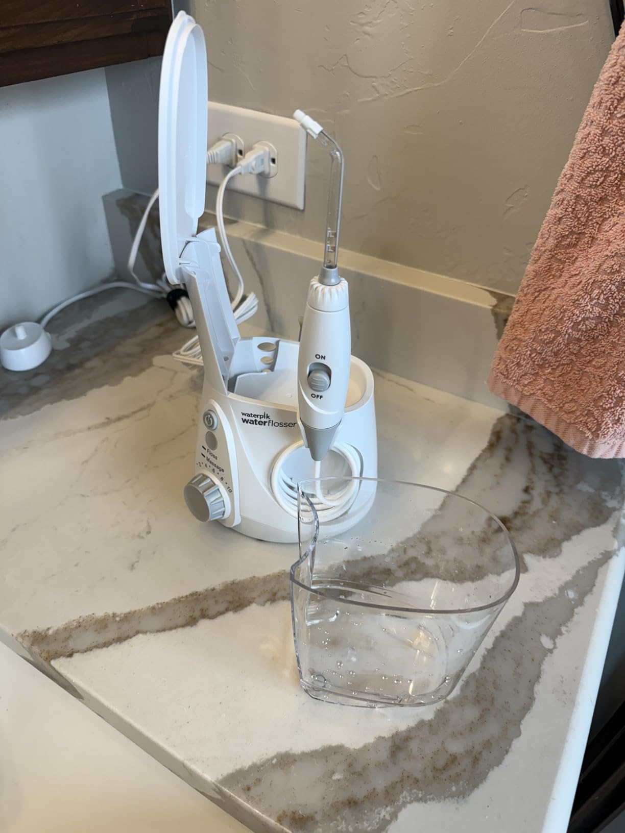 Waterpik Aquarius Water Flosser For Teeth Cleaning, Gums, Braces, Dental Care, Electric Power With 10 Settings, 7 Tips For Multiple Users And Needs, ADA Accepted, Black WP-662, Packaging May Vary customer photo 2