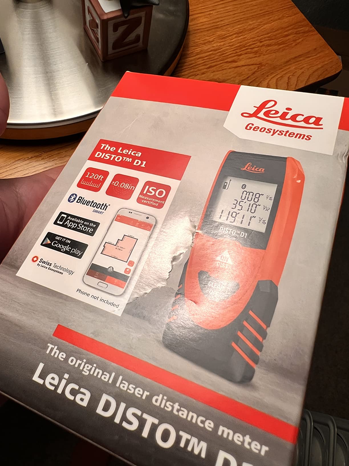 Leica DISTO D1 120ft Laser Distance Measure with Bluetooth 4.0 customer photo 2