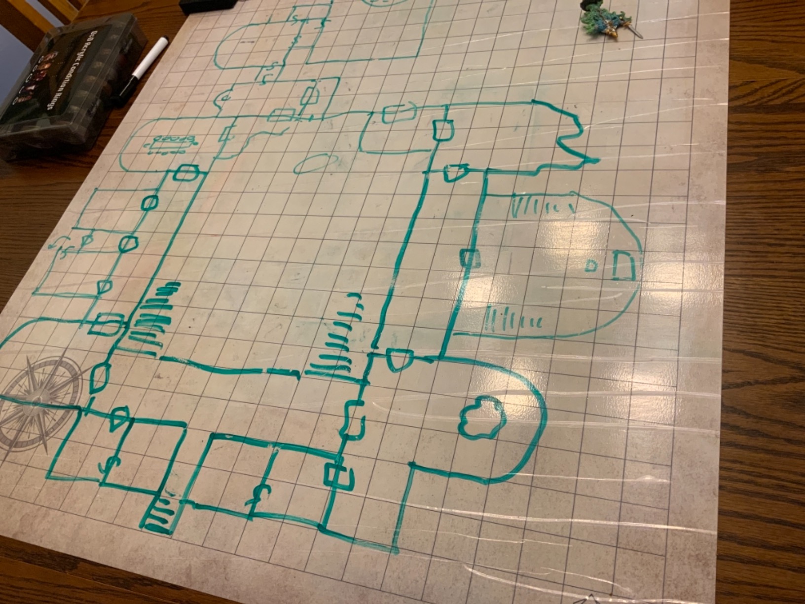 Melee Mats DND Map Starter Set - 24 x 36, Wet & Dry Erase Battle Terrain Grid for Dungeons and Dragons - Ultimate Tabletop Gaming Experience with Accessories customer photo 2