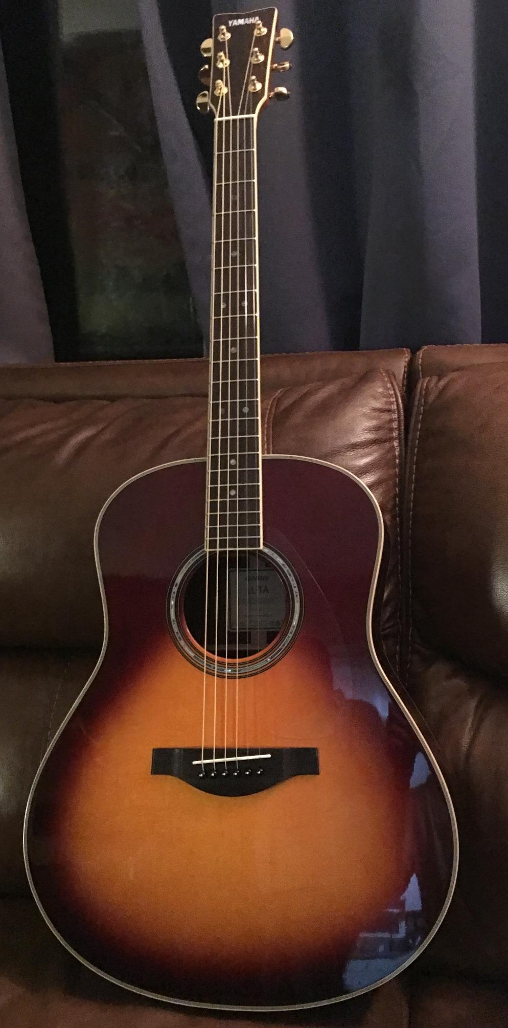 Yamaha L-Series Transacoustic Guitar with Hard Gig Bag- Dreadnought, Brown Sunburst customer photo 1