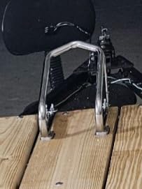 Extreme Max 5001.5763 Deluxe Chrome Motorcycle Wheel Chock - 5.5