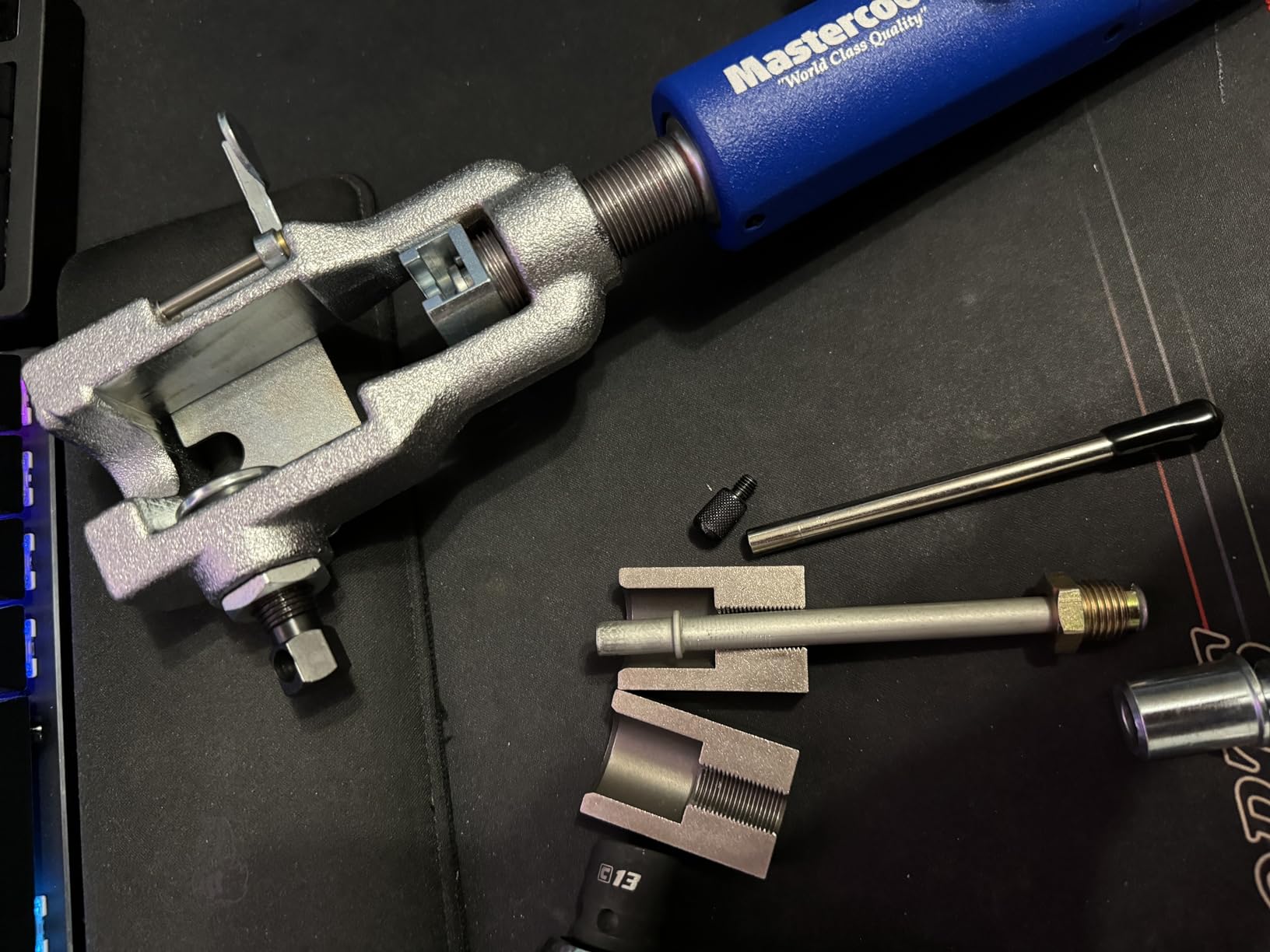 Mastercool 72475-PRC Universal Hydraulic Flaring Tool Set - Patented Design - 45 degree Double and Single Flares, Push Connect, GM Fuel Line, Brake Line - Includes Hydraulic Ram and Mini Tube Cutter customer photo 2
