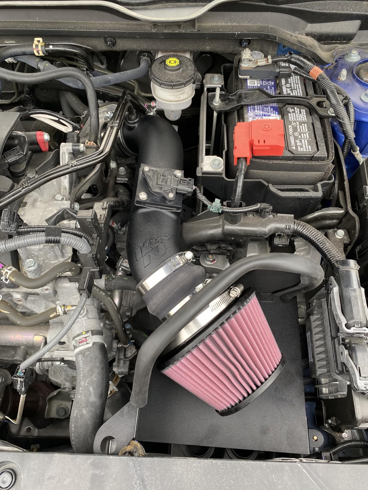 K&N Cold Air Intake System: High-Flow Air Filter, Increase Performance & Acceleration: Compatible with 2016-2021 HONDA: Civic, 63-3517 customer photo 2