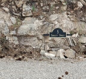 Whitehall Personalized Cast Metal Address Plaque with Arch Top. Made in the USA. BEWARE OF IMPORT IMITATIONS. Display Your Address and Street Name. Custom House Number Sign. Wall Mounted Sign. customer photo 1