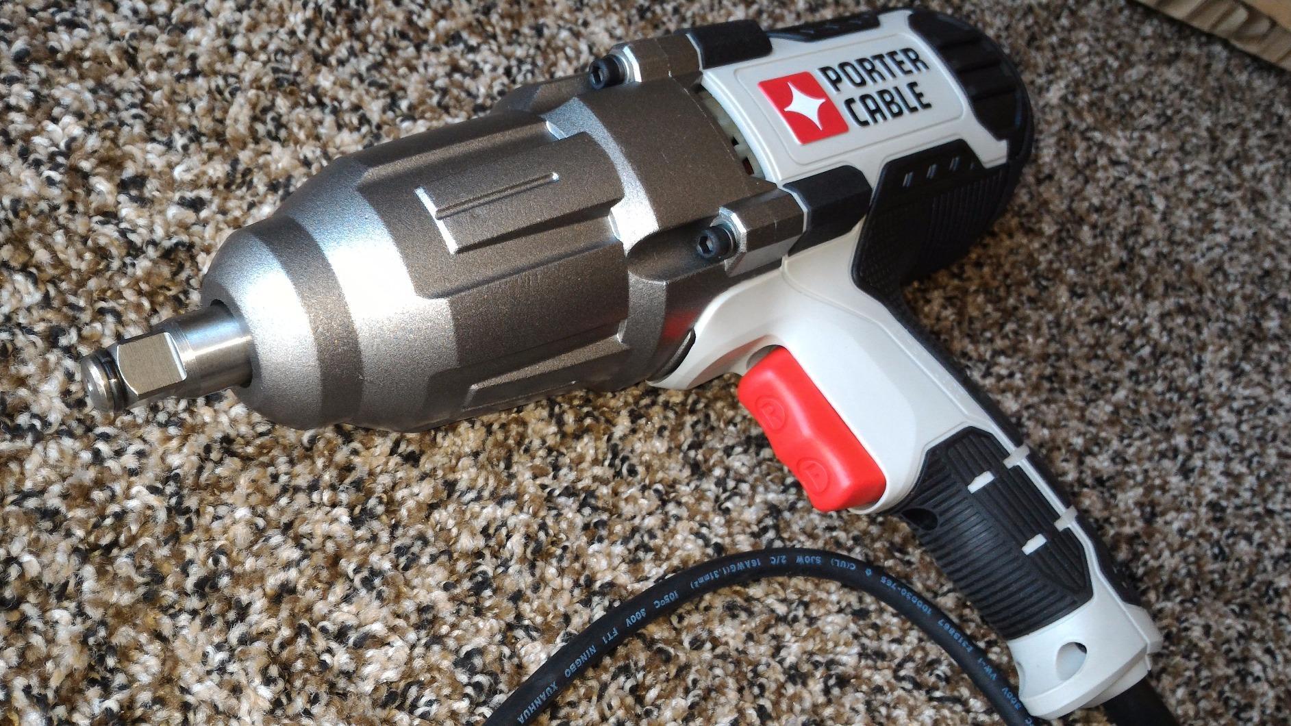 PORTER-CABLE Impact Wrench, 450 lbs of Torque, 1/2 Inch Hog Ring, 7.5-Amp, Corded (PCE211) customer photo 2