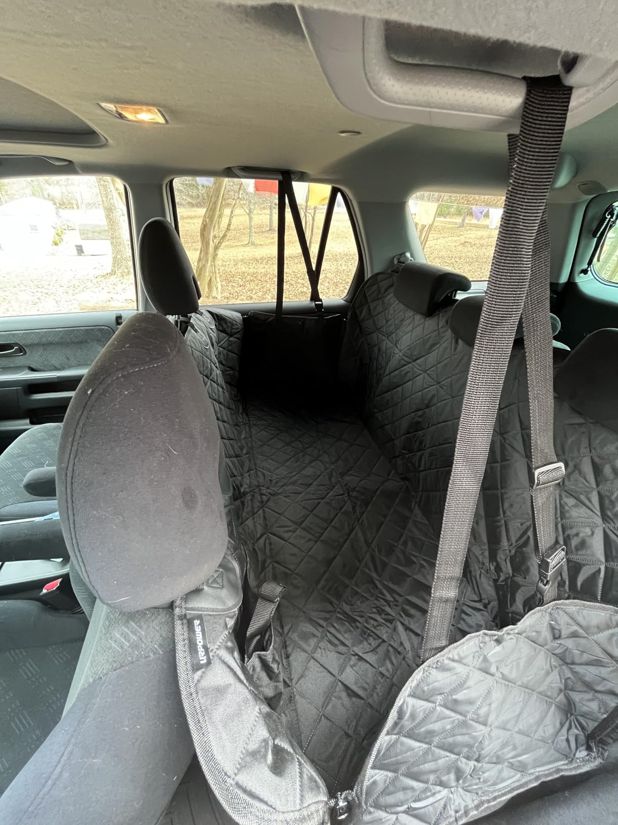 URPOWER Dog Car Seat Cover for Pets 100% Waterproof Seat Cover Hammock 600D Heavy Duty Scratch Proof Nonslip Durable Soft Back Seat Covers for Cars and SUVs customer photo 2