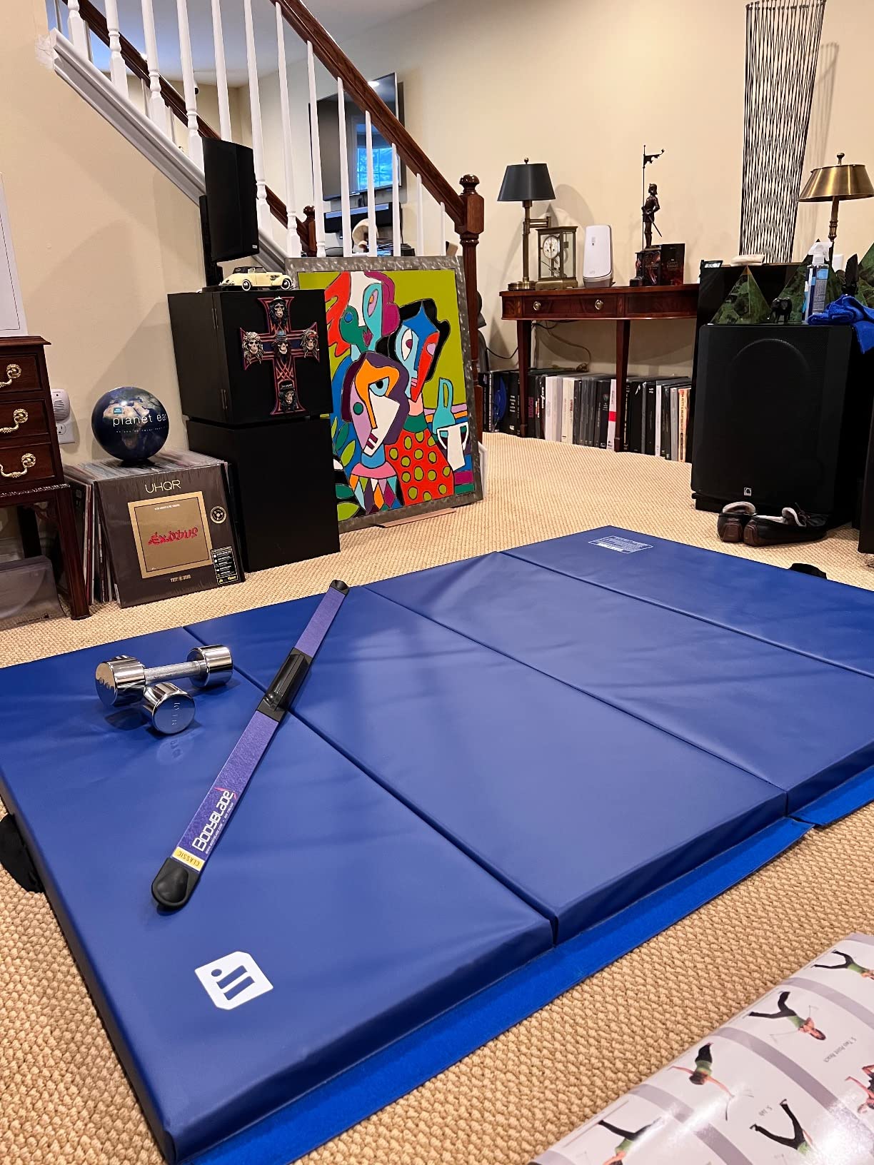 We Sell Mats - 4 ft x 6 ft x 2 in - Personal Fitness & Exercise Mat for Home Workout - Lightweight and Folds for Carrying - All Purpose Gym Mat - Thick Mat for Yoga, Pilates, Stretches, Floor Exercises customer photo 2