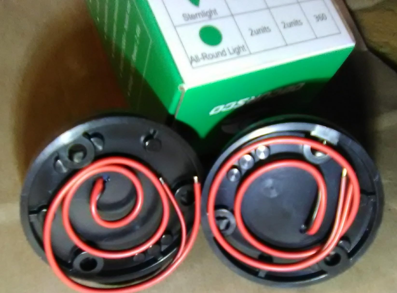 Obcursco Boat Navigation Lights, LED Red and Green Deck Mount Lights for Port, Starboard, Bow and Stern, Ideal for Marine, Skeeter, and Bass Boats customer photo 1
