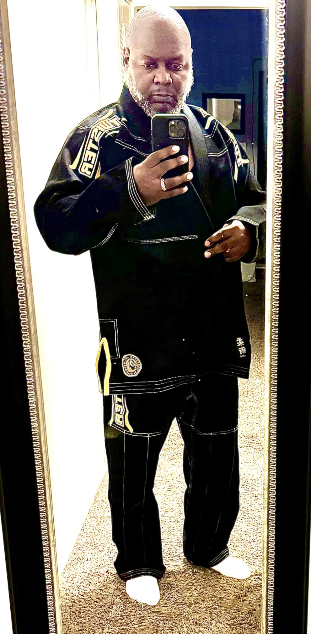 TWISTER FIGHT WEAR Black Mamba BJJ Gi - Preshrunk Cotton Pearl Weave Brazilian Jiu Jitsu Uniform, Unisex Adult, Free BJJ Belt customer photo 1