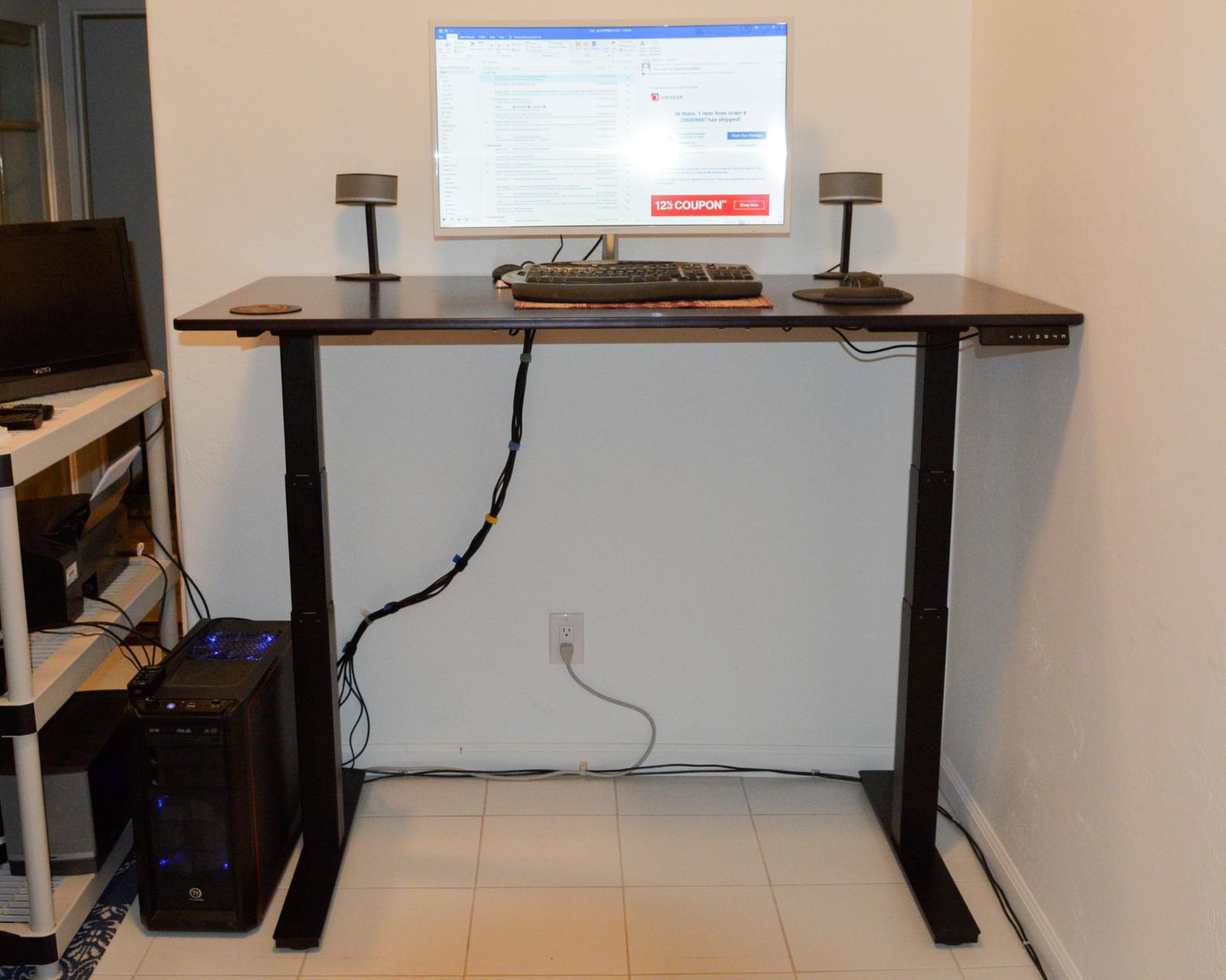 RISE UP dual motor electric standing desk 60x30