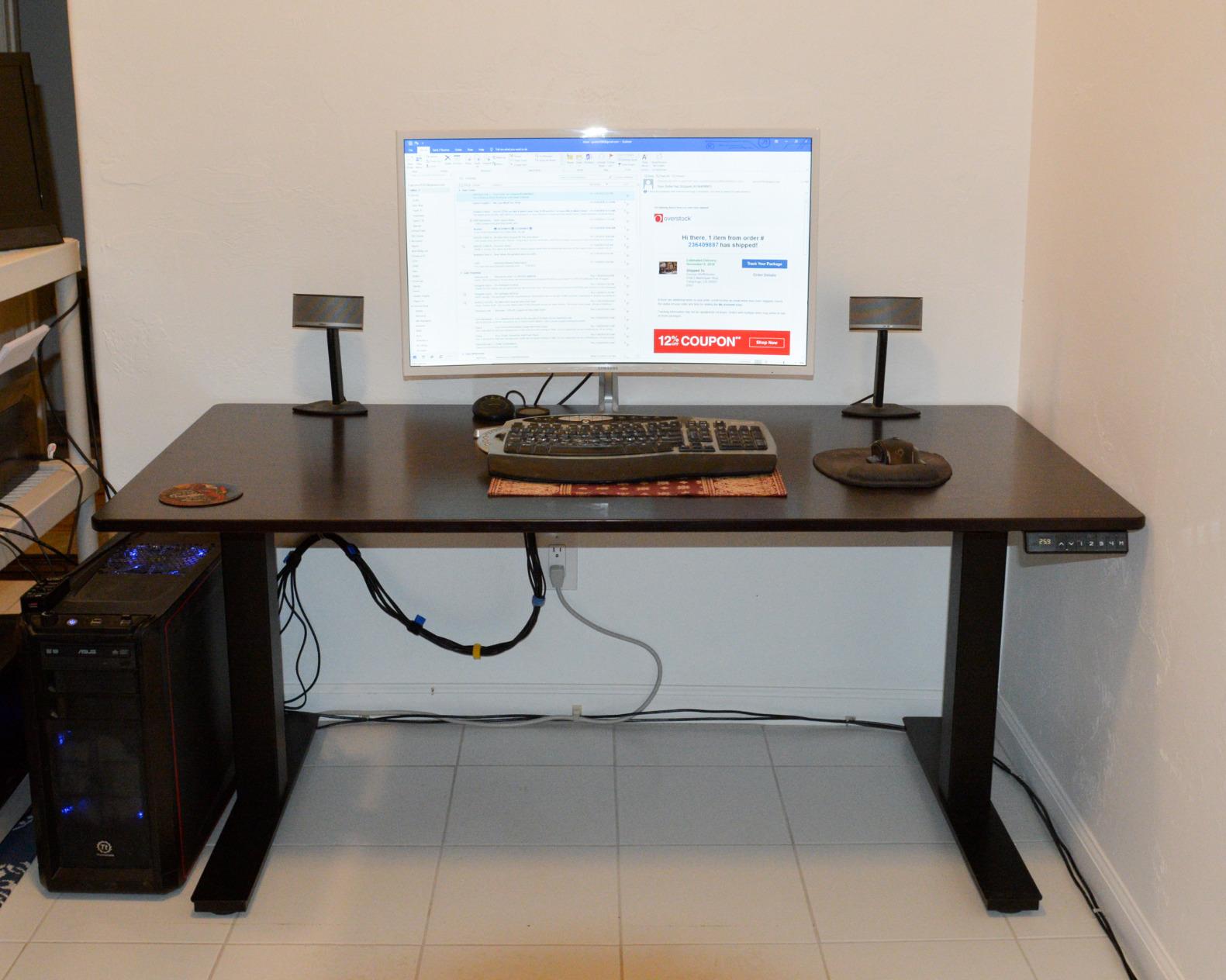 RISE UP dual motor electric standing desk 60x30