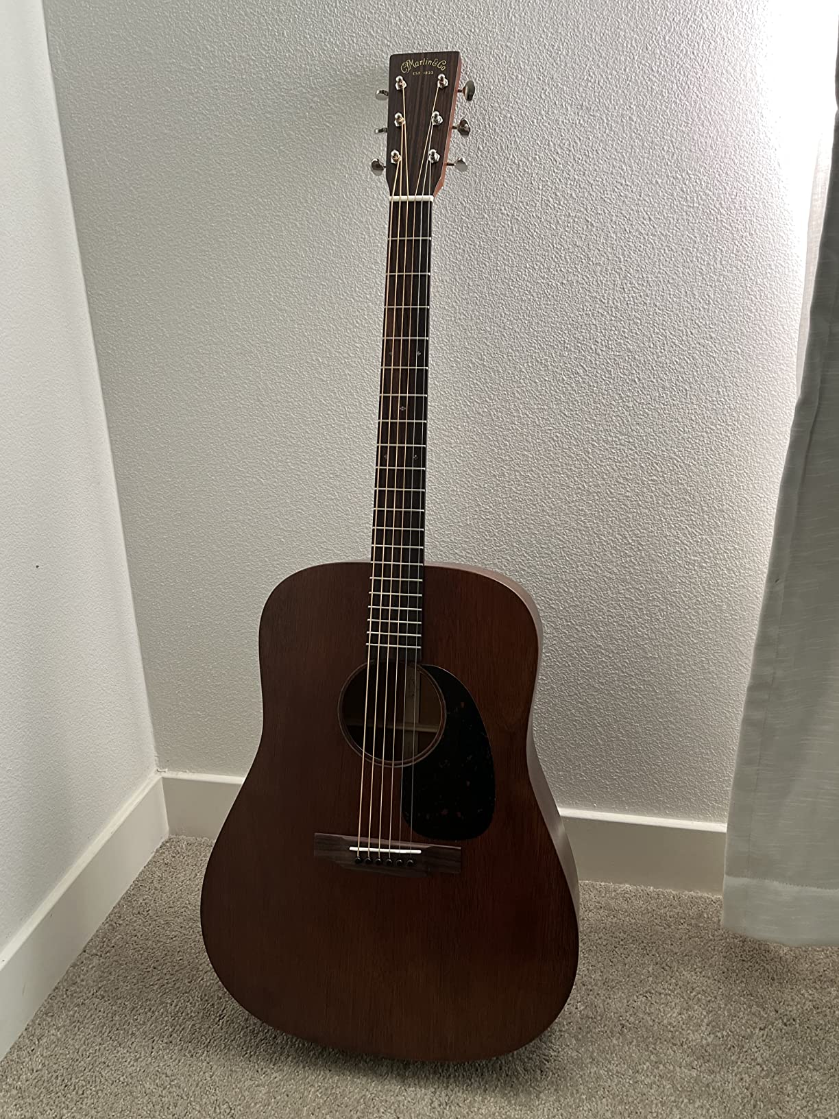Martin Guitar D-15M StreetMaster with Gig Bag, Acoustic Guitar for the Working Musician, Mahogany Construction, Distressed Satin Finish, D-14 Fret, and Low Oval Neck Shape customer photo 1