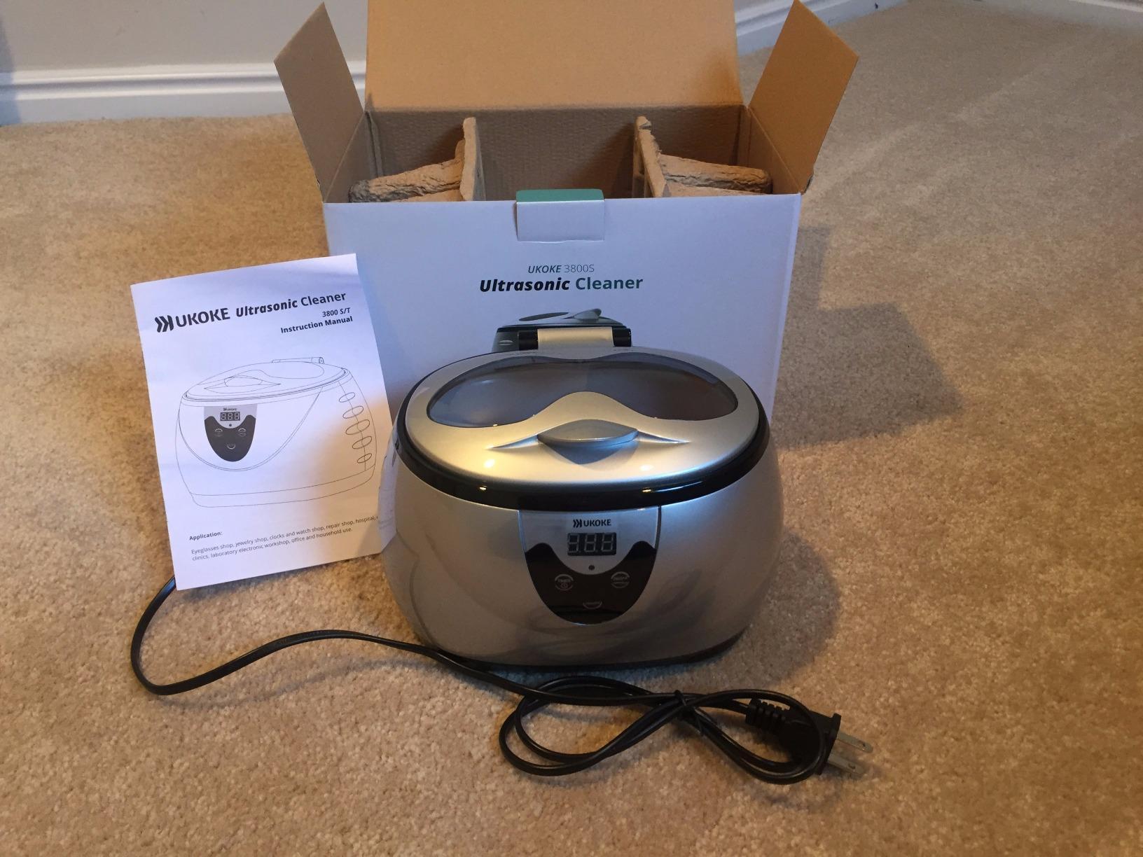Ukoke Ultrasonic Jewelry & Retainer Cleaner - Professional Ultrasonic Cleaner Machine for Dentures, Mouth Guards, Braces, Toothbrush Heads, Rings & Watches with Timer customer photo 2