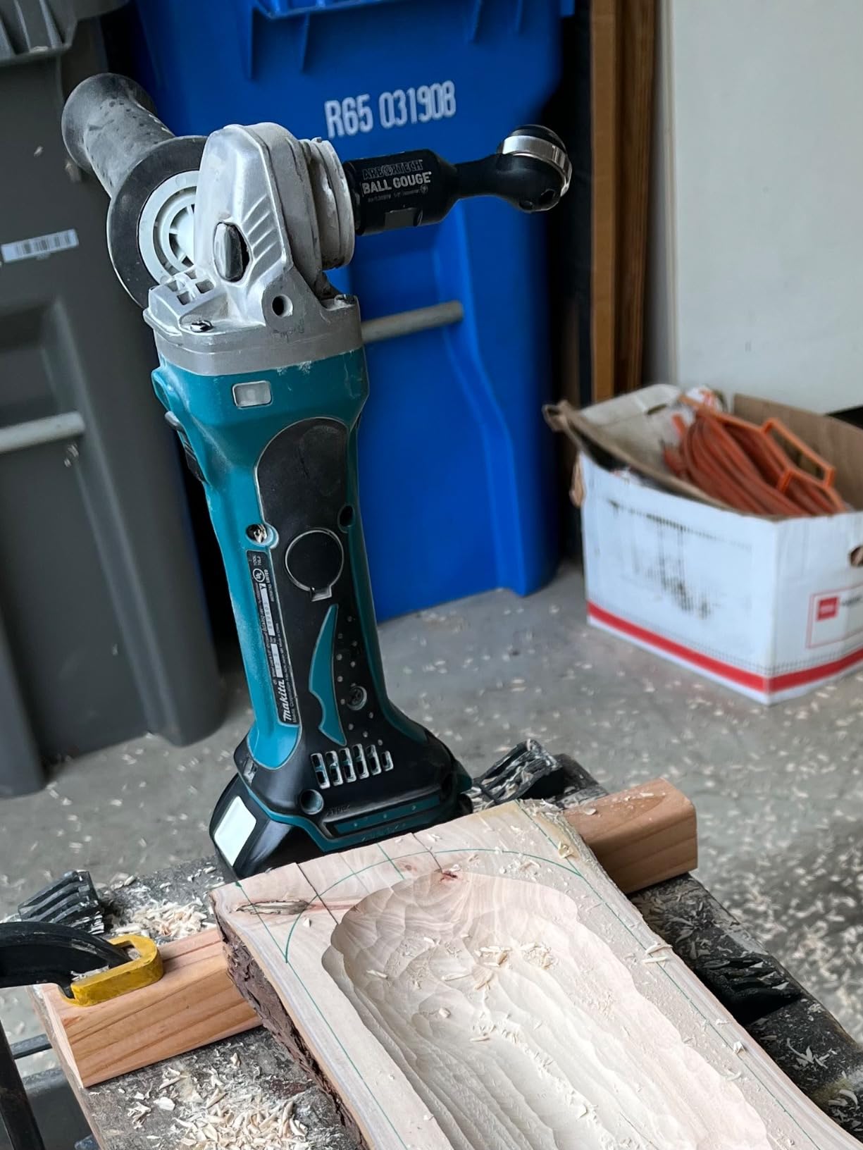 ARBORTECH Ball Gouge | Ø 30 mm Spherical Shaped Wood Gouge Power Carving Attachment for Angle Grinder | BAL.FG.2000 customer photo 2