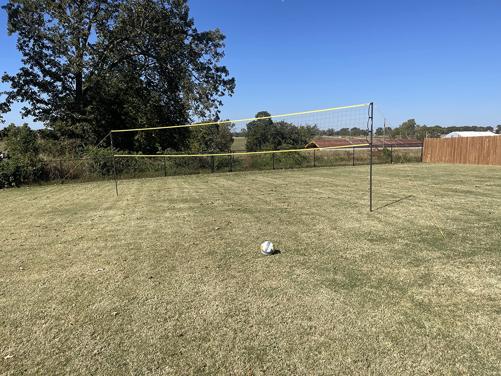 Triumph Competition Volleyball Set - Regulation 32' Net, Steel Poles, Official Volleyball with Pump, Boundary Lines, and Carry Bag - Outdoor Tournament-Style Game for Beach, Park, and Backyard customer photo 2