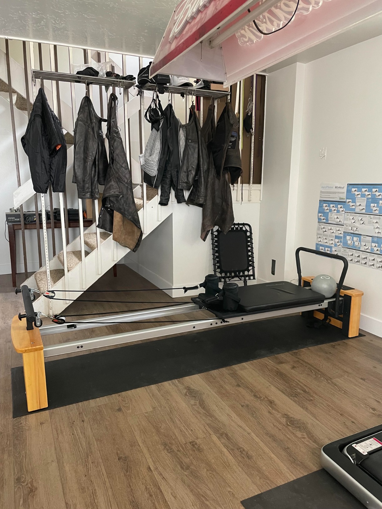 Stamina Products AeroPilates Board Reformer with Oak Wood Base - Studio Grade for Home Use with Cardio Rebounder, Adjustable Foot Bar, 4 Resistance Springs, and Workout DVD customer photo 2