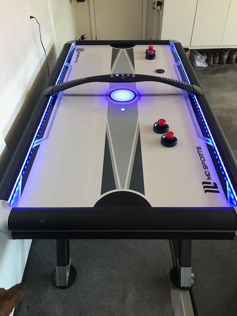 MD Sports Air Hockey Table with Arcade Electronic Scorer, Perfect for Family Game Rooms customer photo 2