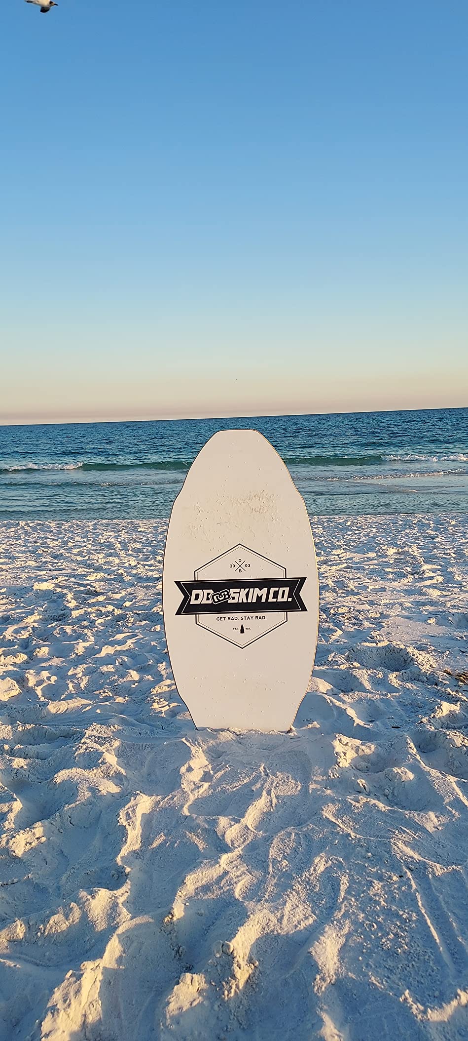 DB Skimboards Proto Plank Skimboard, Maple/Poplar Construction, 3D Rocker Pattern, Durable HPL Top & Bottom, Made in The USA customer photo 1