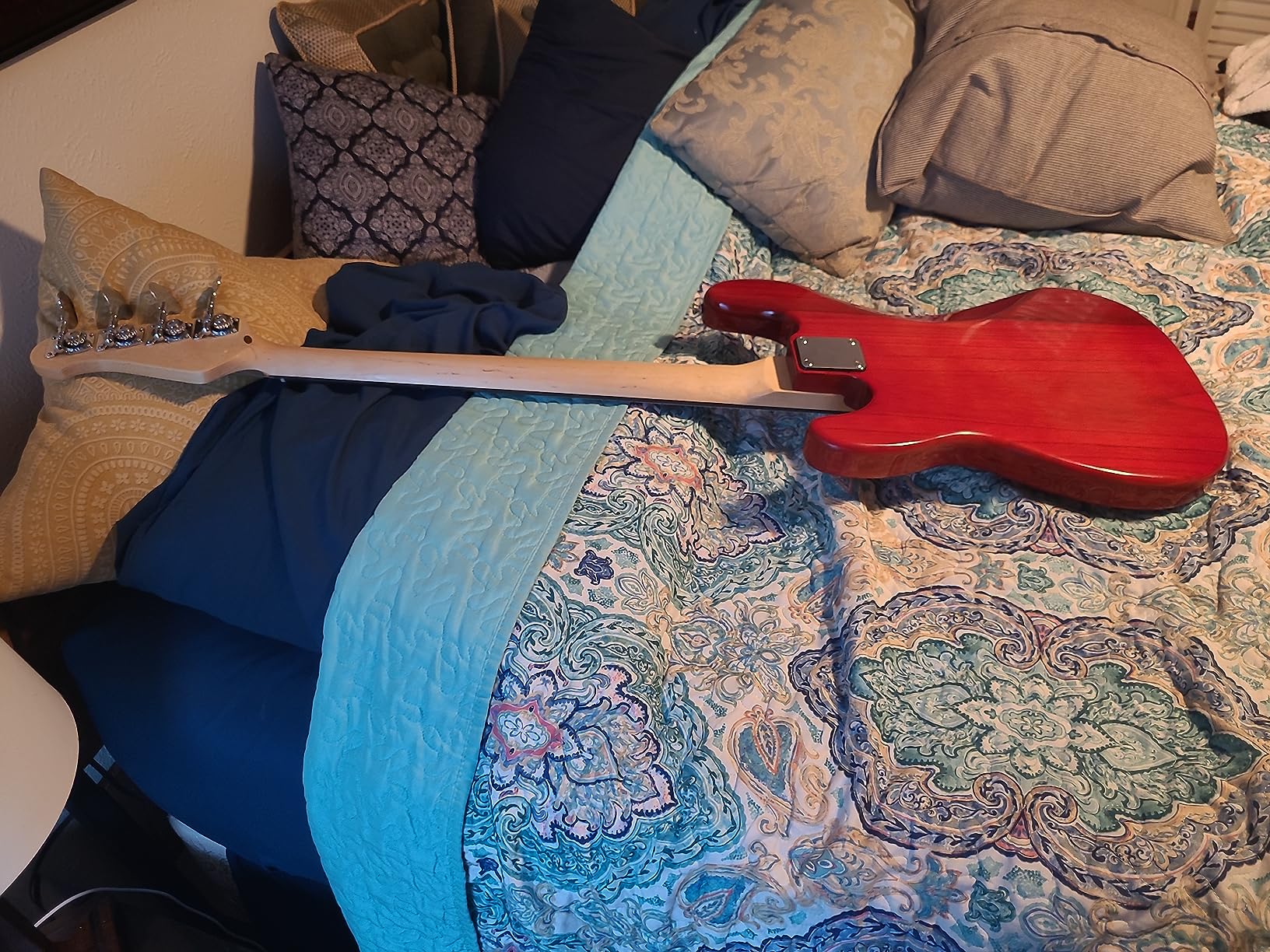 Costzon Full Size Electric 4 String Bass Guitar for Beginner Starter Complete Kit, Rose Fingerboard and Bridge, w/Two Pickups and Two Tone Control, Guitar Bag, Strap, Guitar Pick, Amp Cord (Blue Bass) customer photo 1