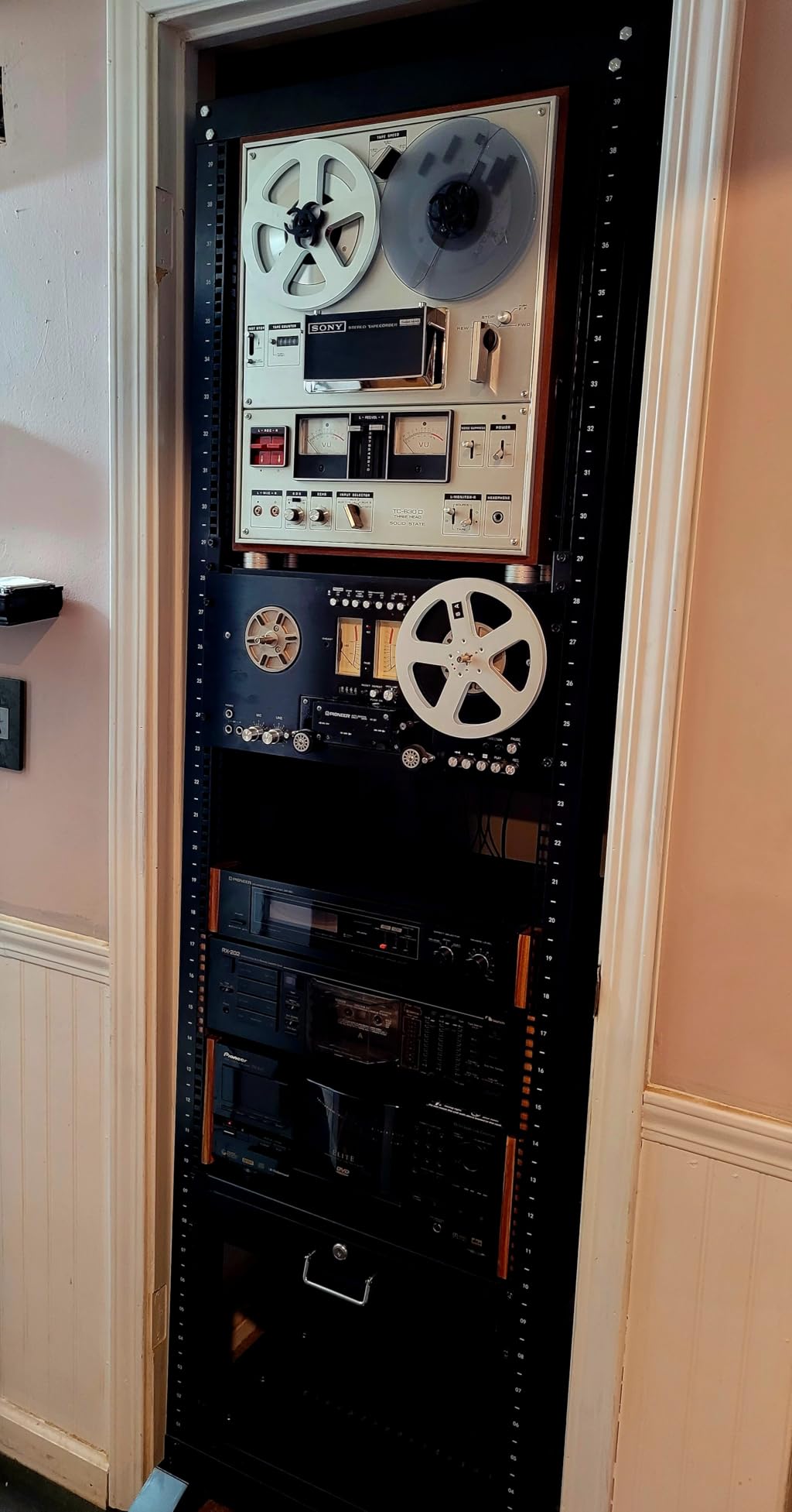 Raising Electronics Server Rack Open Frame Rack 4 Post 19 inch Adjustable Server/Audio Rack Cold Rolled Steel(15U,31 Depth) customer photo 2