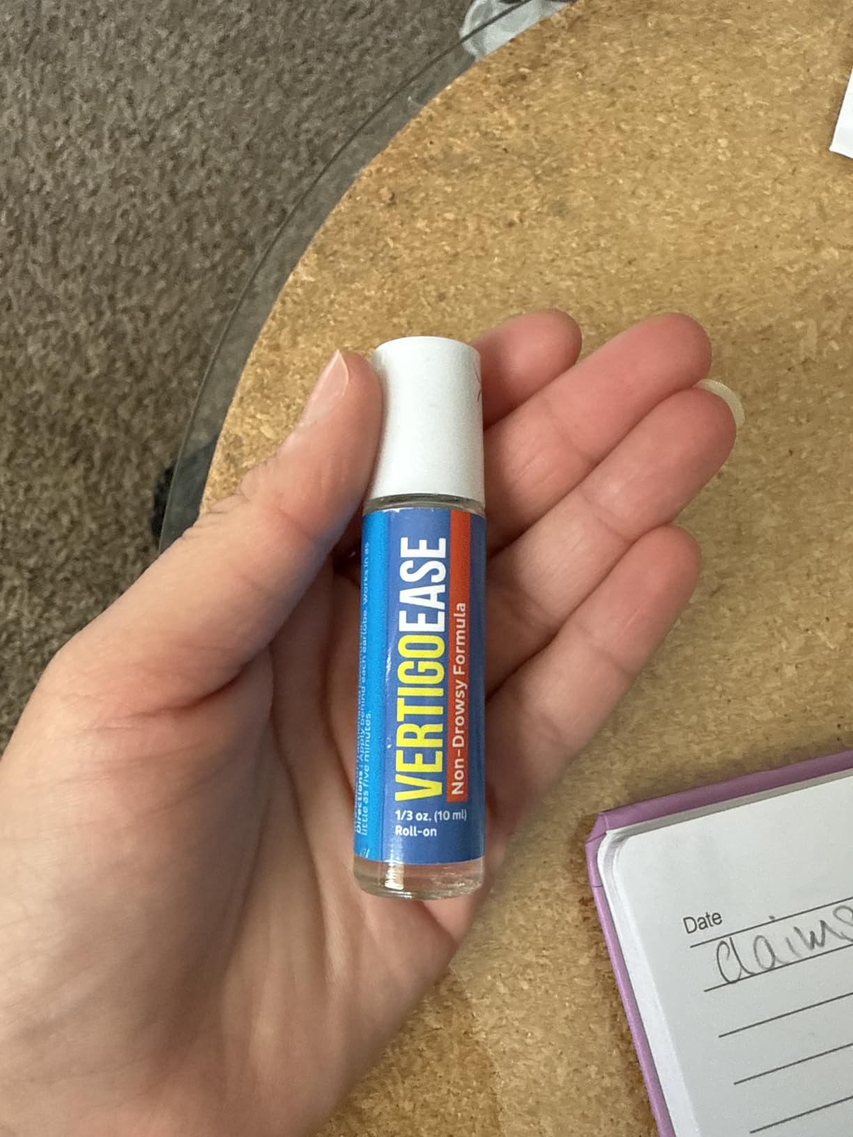 Basic Vigor Vertigo Ease Roll-On (10ml) - Natural & Fast-Acting Vertigo and Dizziness Support with Lavender, Ginger, Frankincense & Essential Oils customer photo 1