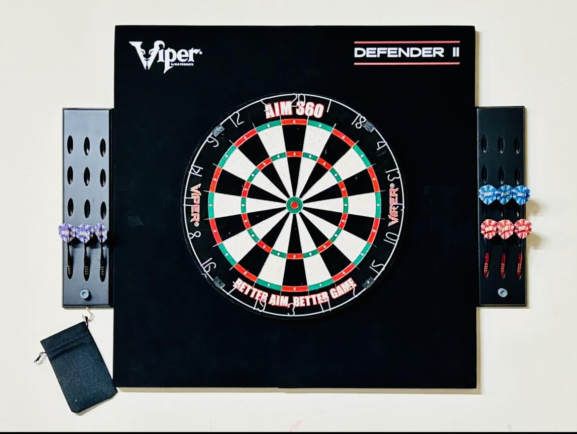 Viper AIM 360 Tournament Bristle Steel Tip Dartboard Set with Staple-Free Razor Thin Metal Spider Wire, Self-Healing Premium-Grade Sisal, Aiming Marks, Movable Target Circles for Focused Training customer photo 2