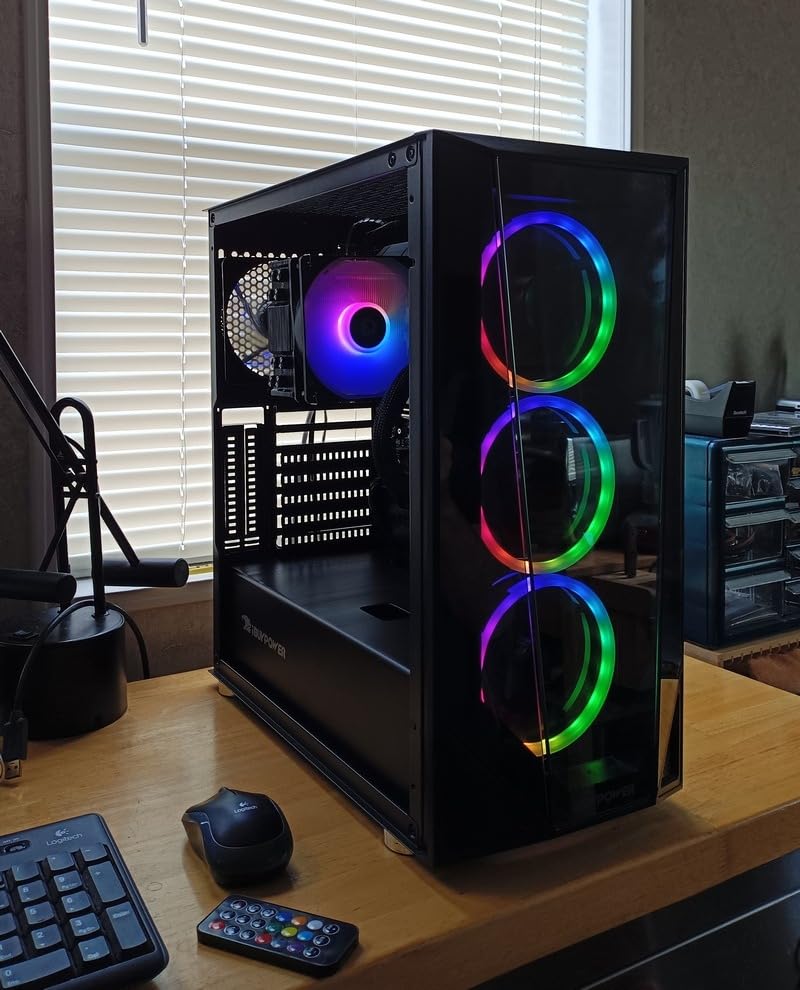 upHere 120mm RGB Case Fan Fan,Quiet Edition High Airflow LED Case Fan for PC Cases-3 Pack,RGB123-3 customer photo 2