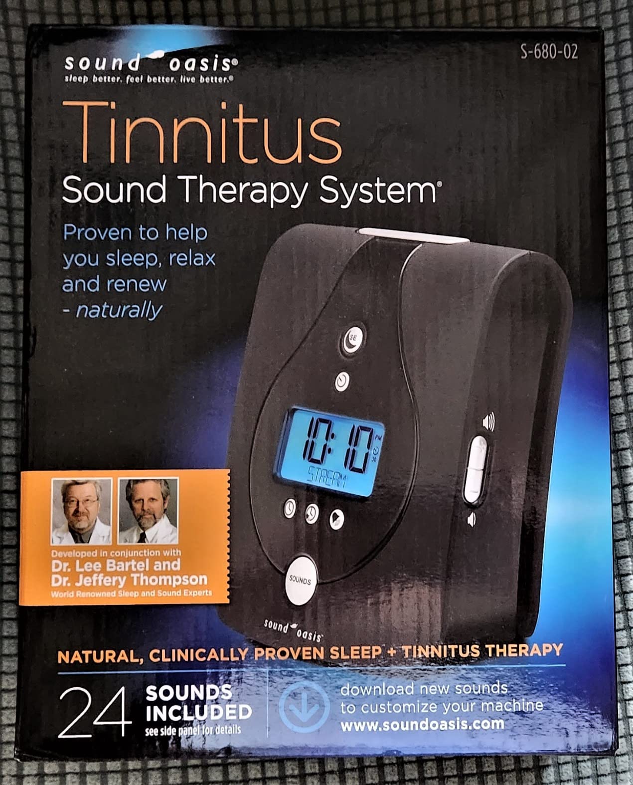 Sound Oasis Tinnitus Sound Therapy System, 24 Dr. Developed Sounds, Manage Tinnitus, Sleep Enhancement Lulls You to Sleep, Ear Ringing & Noise Relief, Privacy, Alarm w/Chime, Auto-Off Sleep Timer customer photo 1