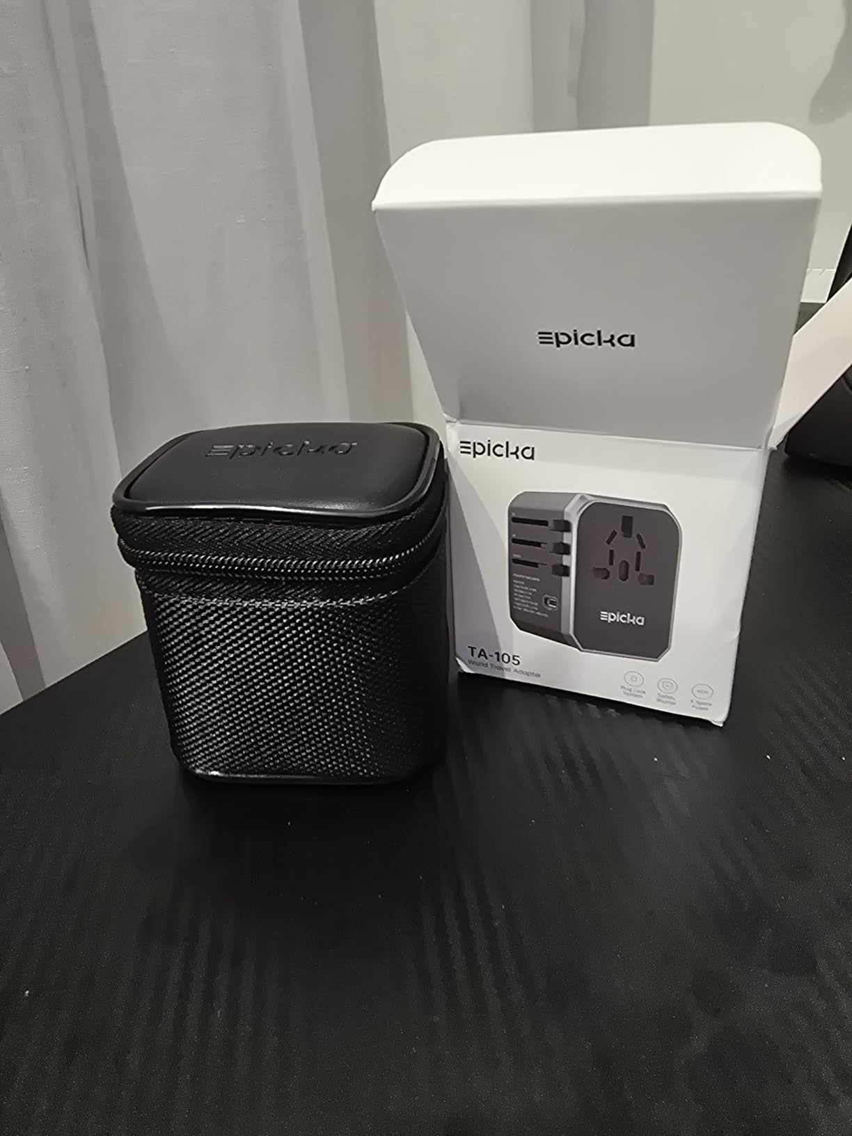 EPICKA Universal Travel Adapter, European Travel Plug Adapter (Not a Voltage Converter) - International Power Adapter Worldwide Charger with USB-C and 4 USB-A Ports, Travel Essentials (TA-105, Grey) customer photo 1