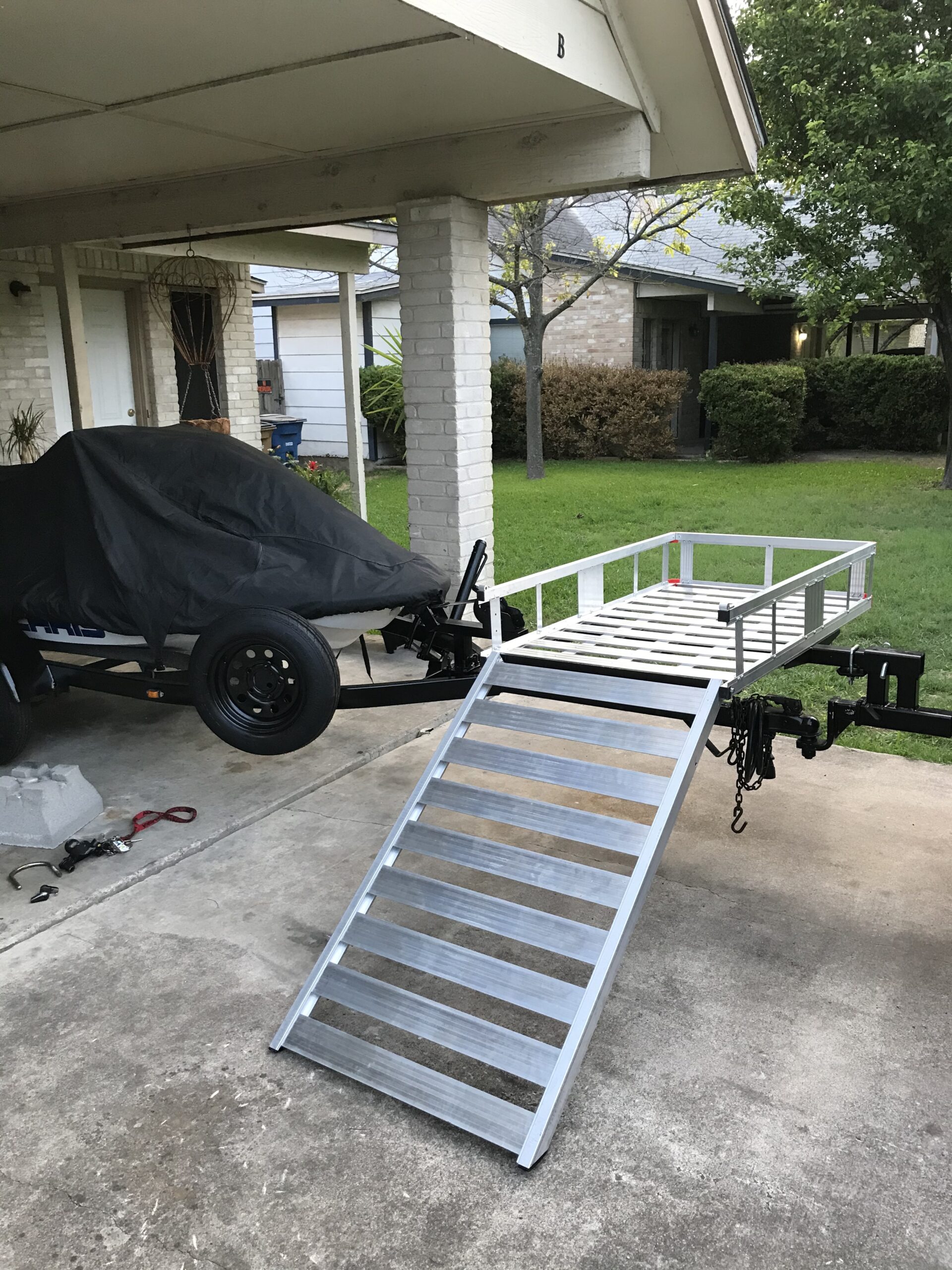 MaxxHaul 80779 Aluminum Hitch Mount Wheelchair/Mobility Carrier - 50