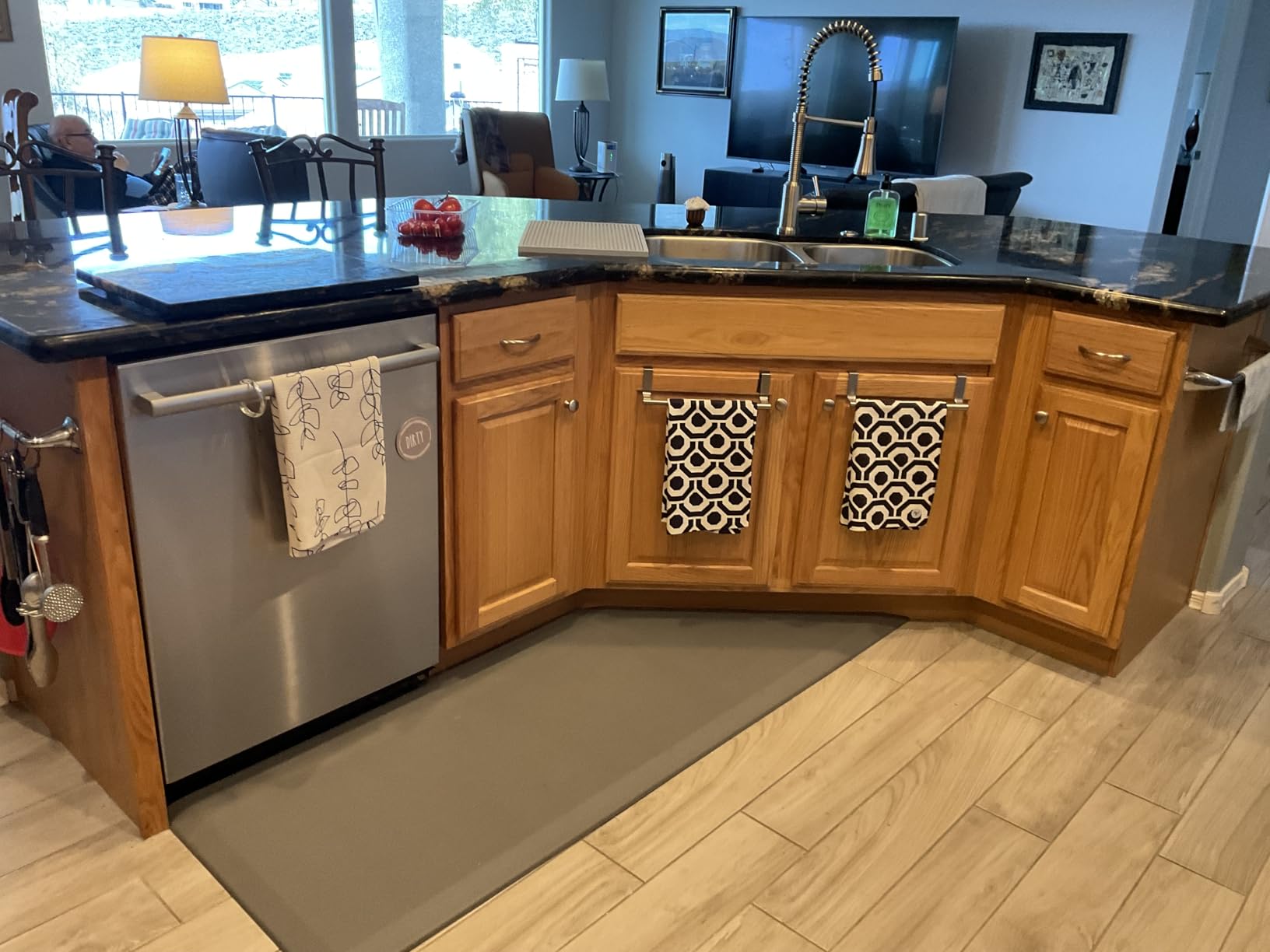 ComfiLife Anti Fatigue Floor Mat – 3/4 Inch Thick Kitchen Mats for Floor, Standing Desk Mat, Kitchen Rug – Comfort at Home, Office – Durable – Stain Resistant – Non-Slip Bottom (20