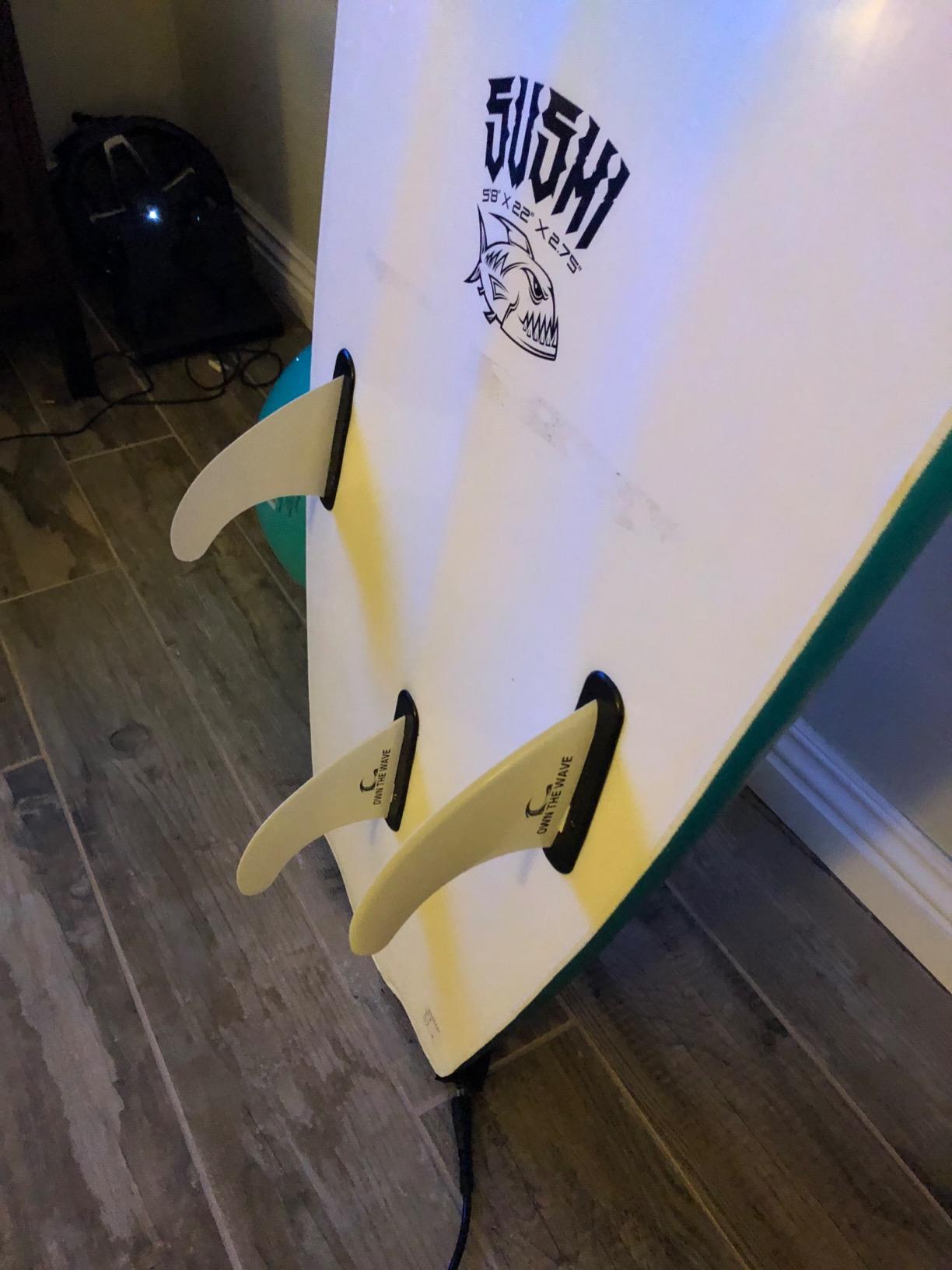 Own the Wave New Zealand Surfboard Fins Thruster Fins Set High Performance Fiberglass Reinforced 60% Recycled Nylon Plastic FCS G5 M5 for Surf Board, Shortboard, Longboard customer photo 1