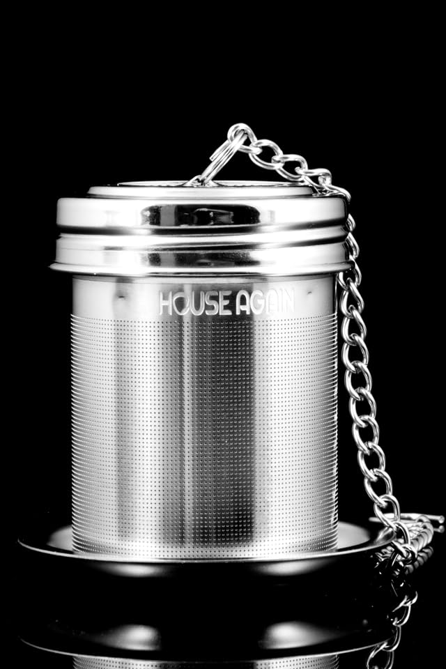 House Again 2 Pack Tea Infuser, Extra Fine Mesh Tea Infusers for Loose Tea, 18/8 Stainless Steel Tea Strainer with Extended Chain Hook customer photo 2