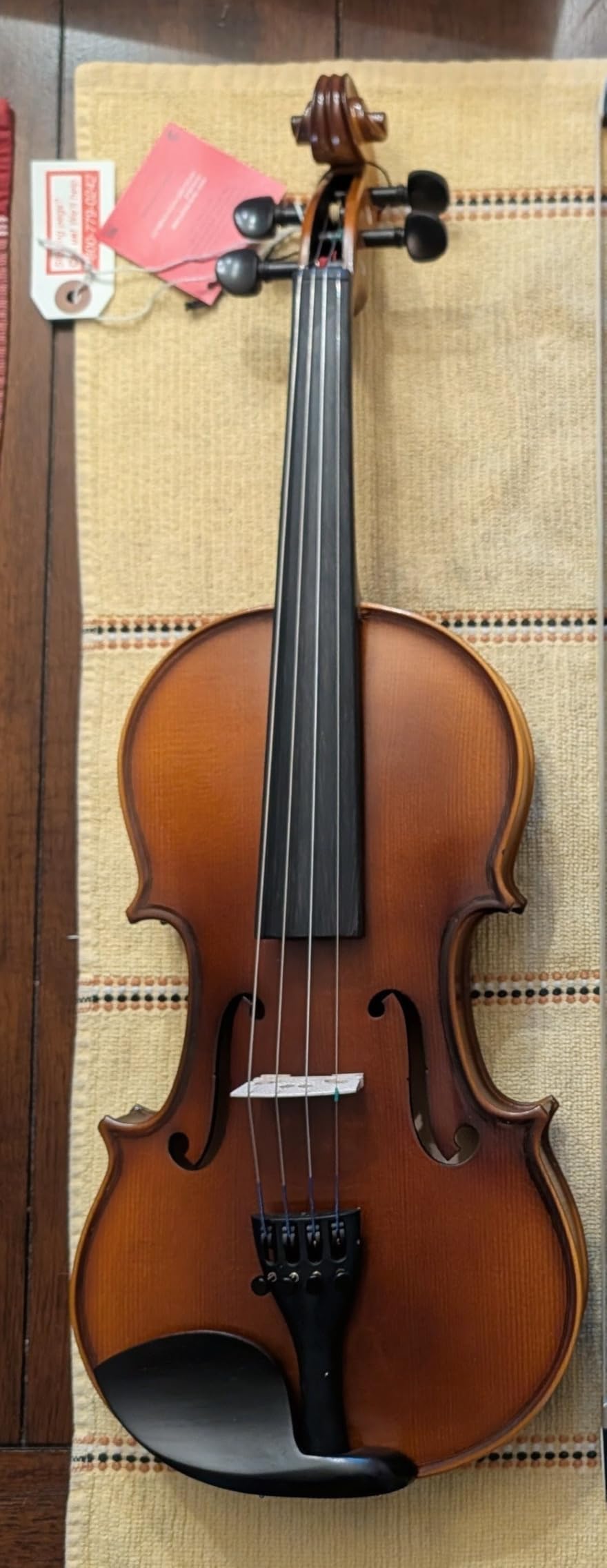 Bunnel G1 Violin Clearance Outfit - Carrying Case and Accessories Included - Solid Maple Wood and Ebony Fittings By Kennedy Violins (4/4) customer photo 2