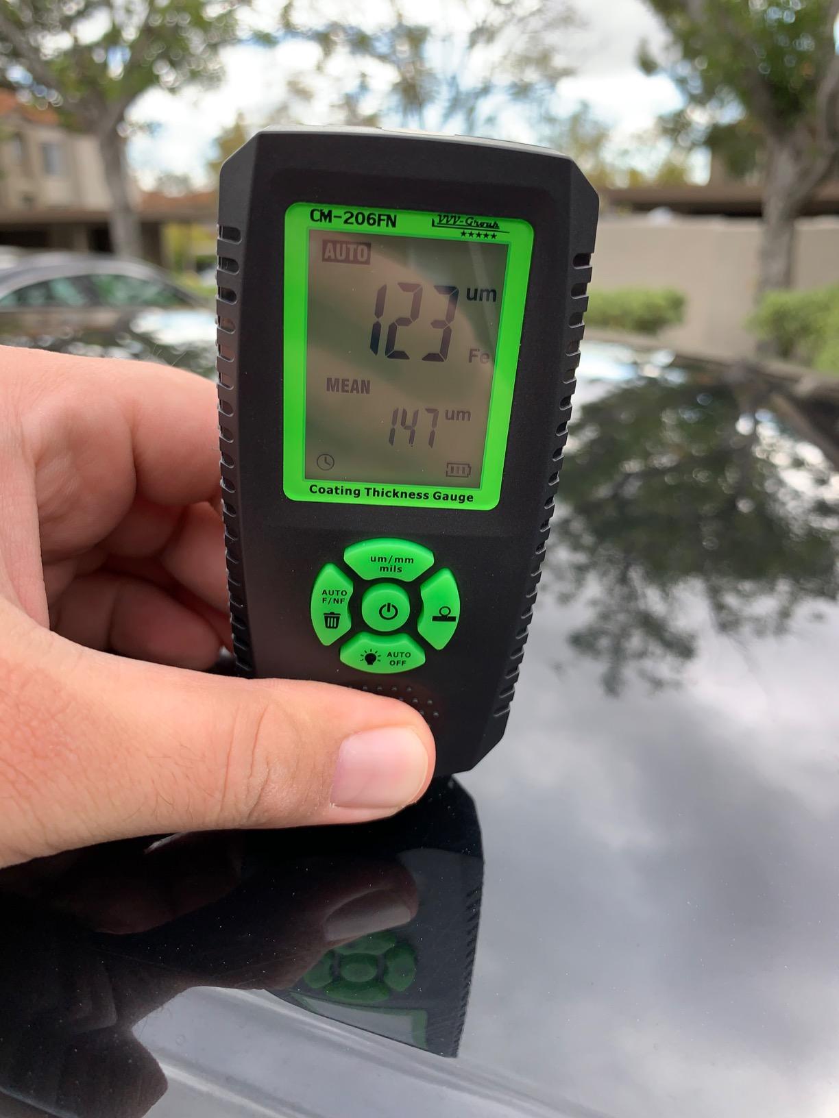 Paint Thickness Gauge - CM-206X Automotive Coating Thickness Meter 0-59.1 mils (0-1500 um), 0.001 mils Resolution, Fe/NFe/Zn Auto Detection, Ruby Probe customer photo 2