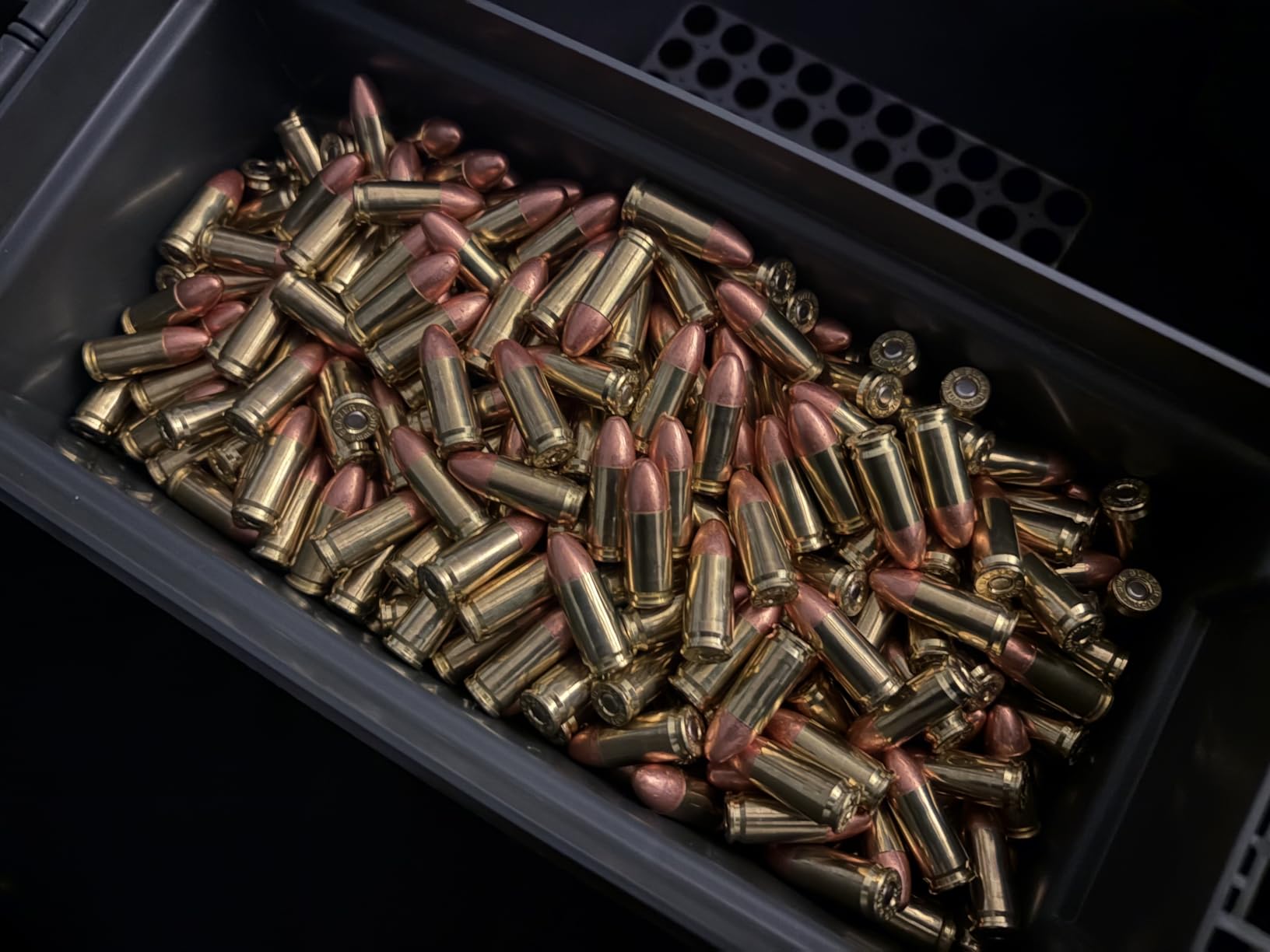 Sheffield 12629 Ammo Storage Box, Stackable .30 Cal Field Boxes, Water and Dust Resistant, Lockable Storage Box with Handle, Secures Hunting Gear, Supplies, and Bullets, Made in USA, Black, 1-Pack customer photo 2